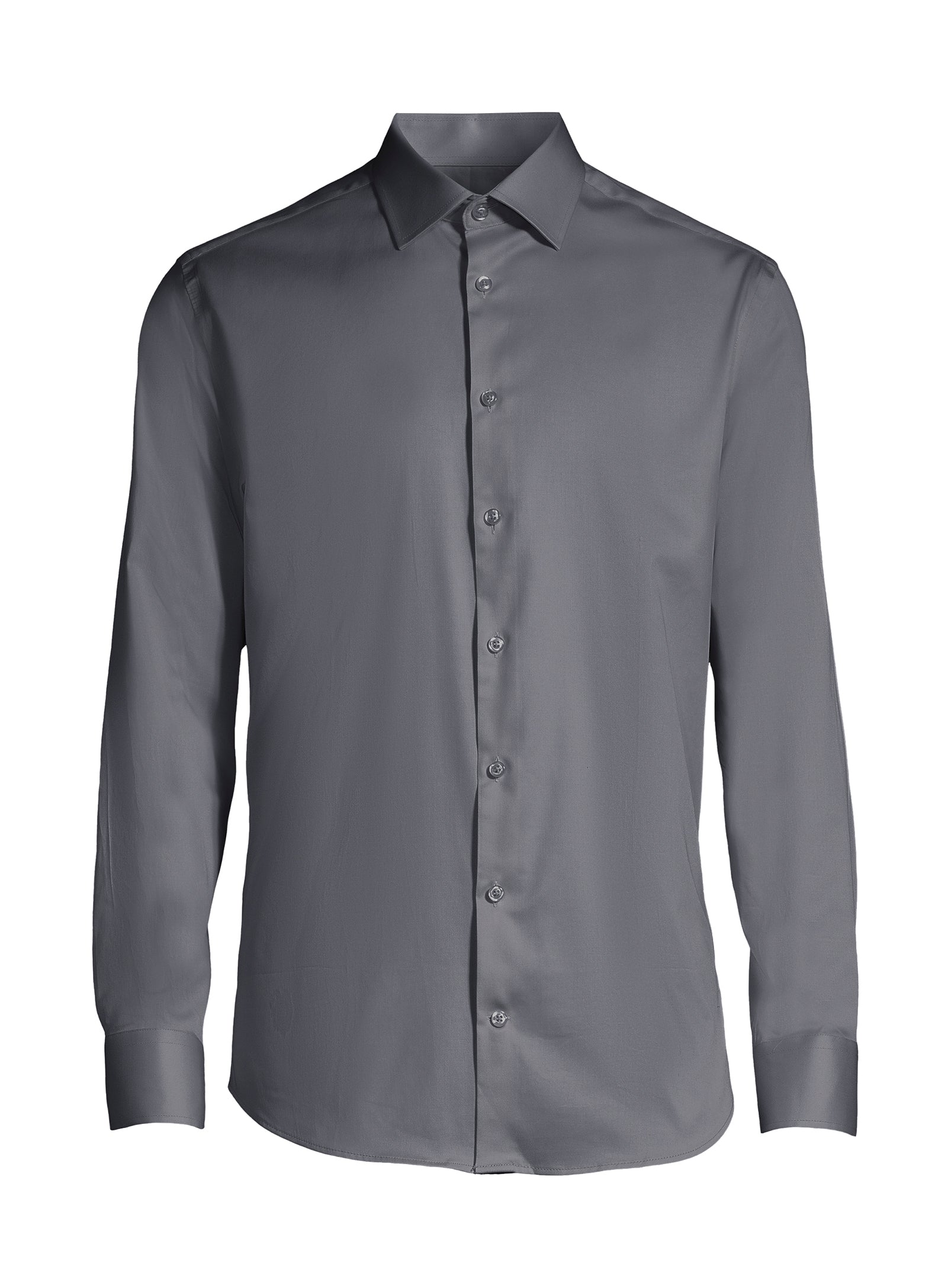 grey dress shirt men's Essential Cotton Dress Shirt – Grey – Hörst