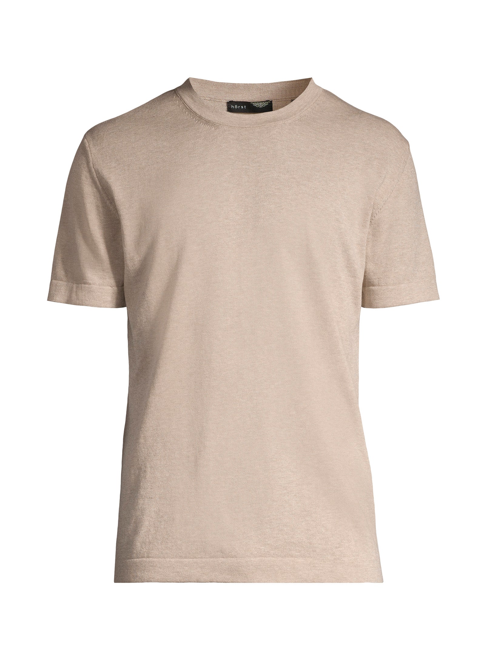 Cotton Crewneck T-shirt – Sand