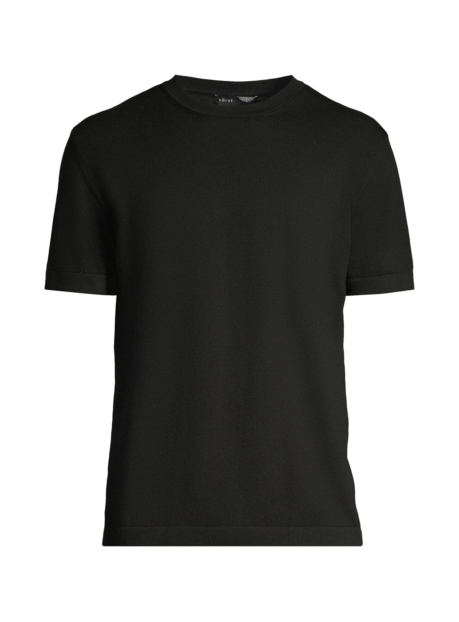 Cotton Crewneck T-shirt – Black