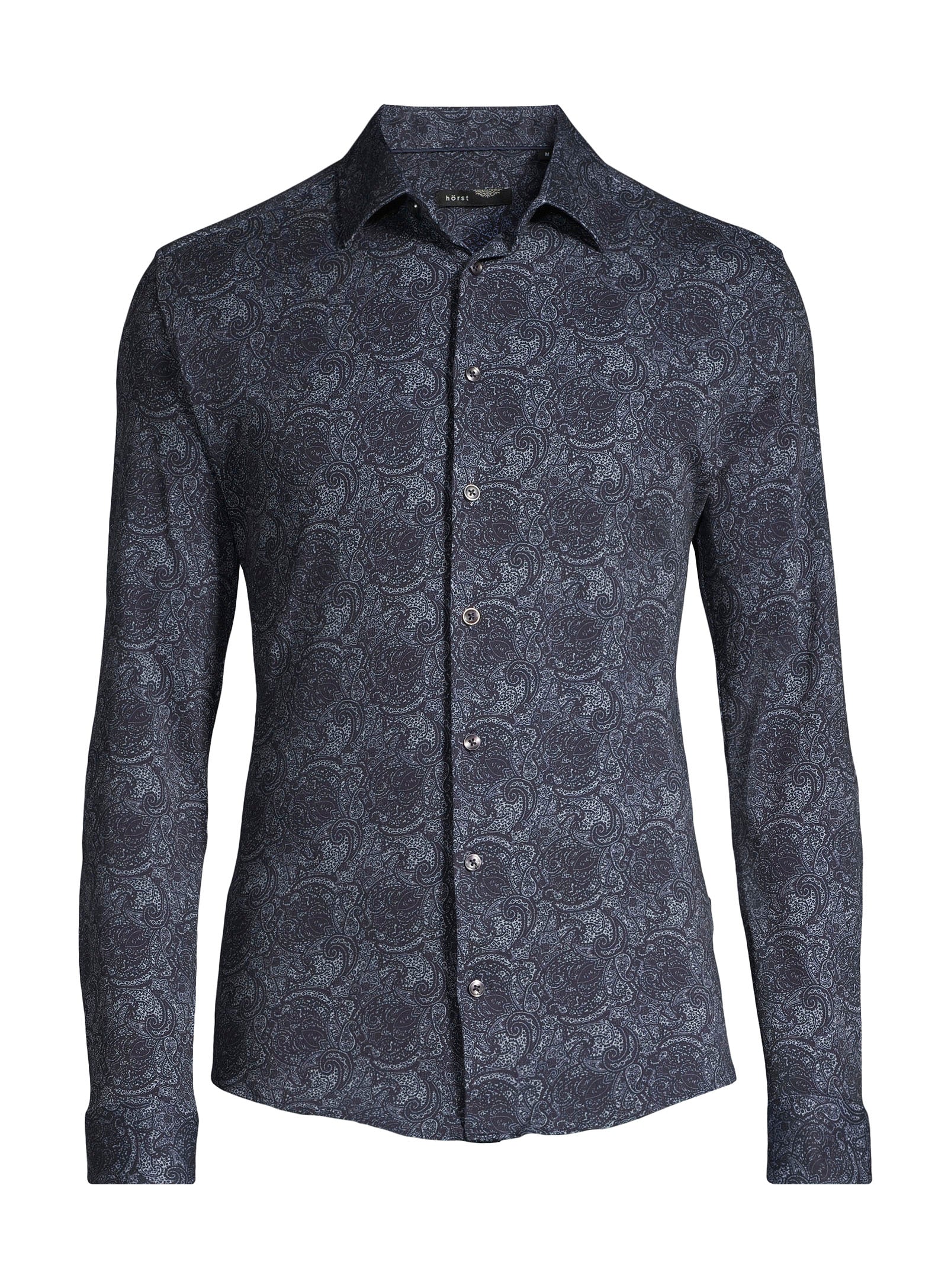 100% Cotton Sport Shirt - Navy
