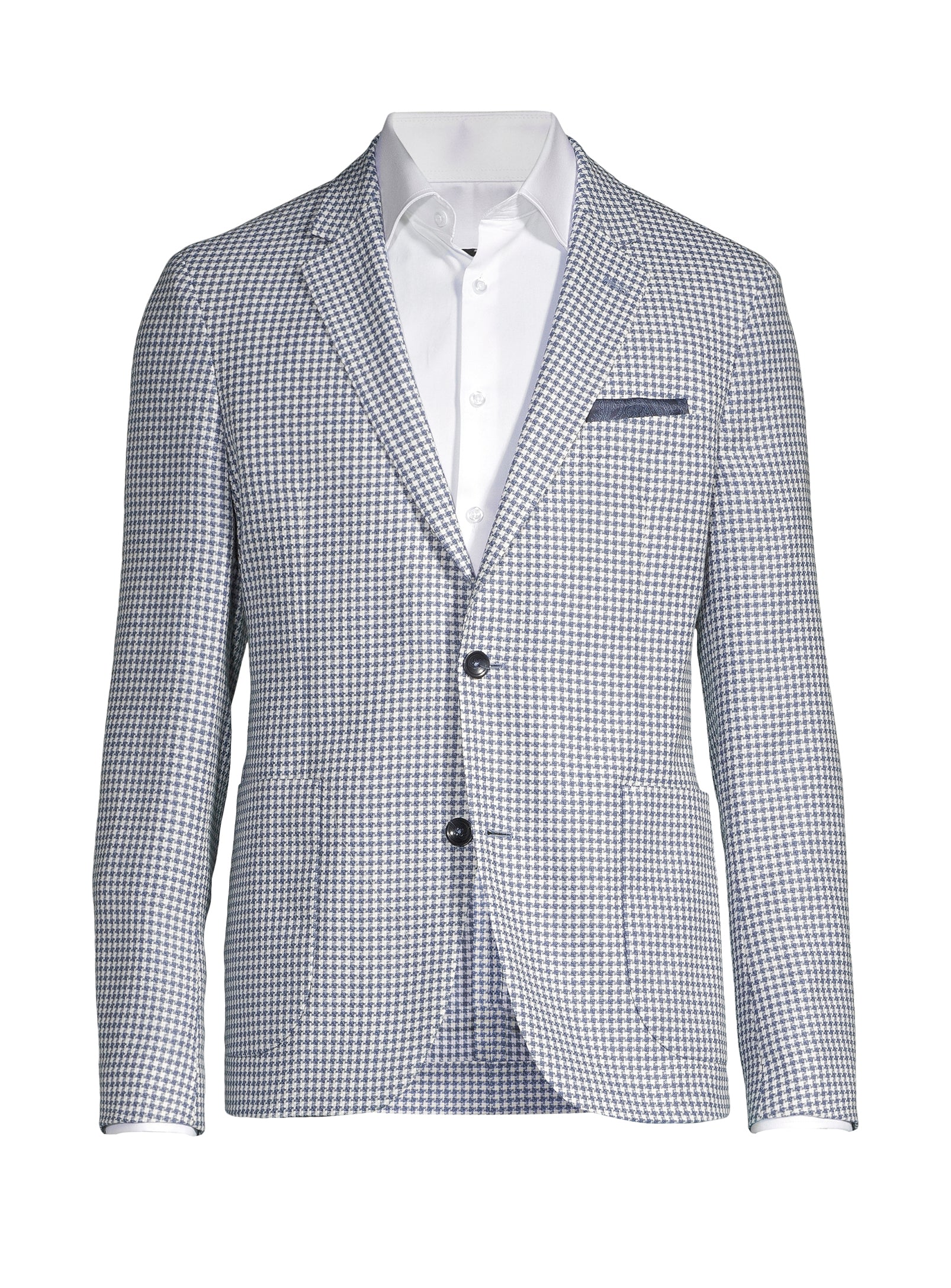 Contemporary Wool Blazer - Blue