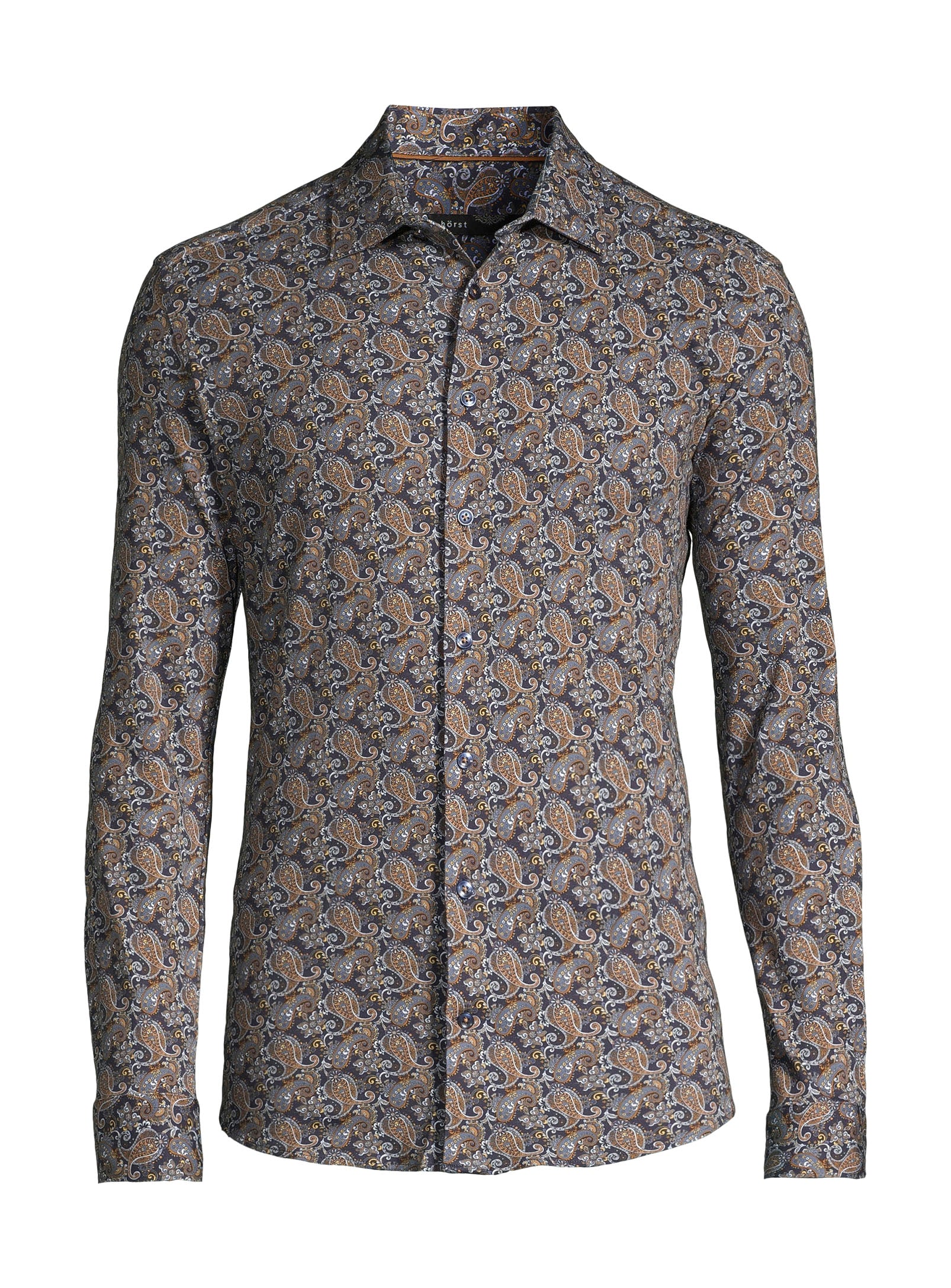 100% Cotton Sport Shirt - Navy