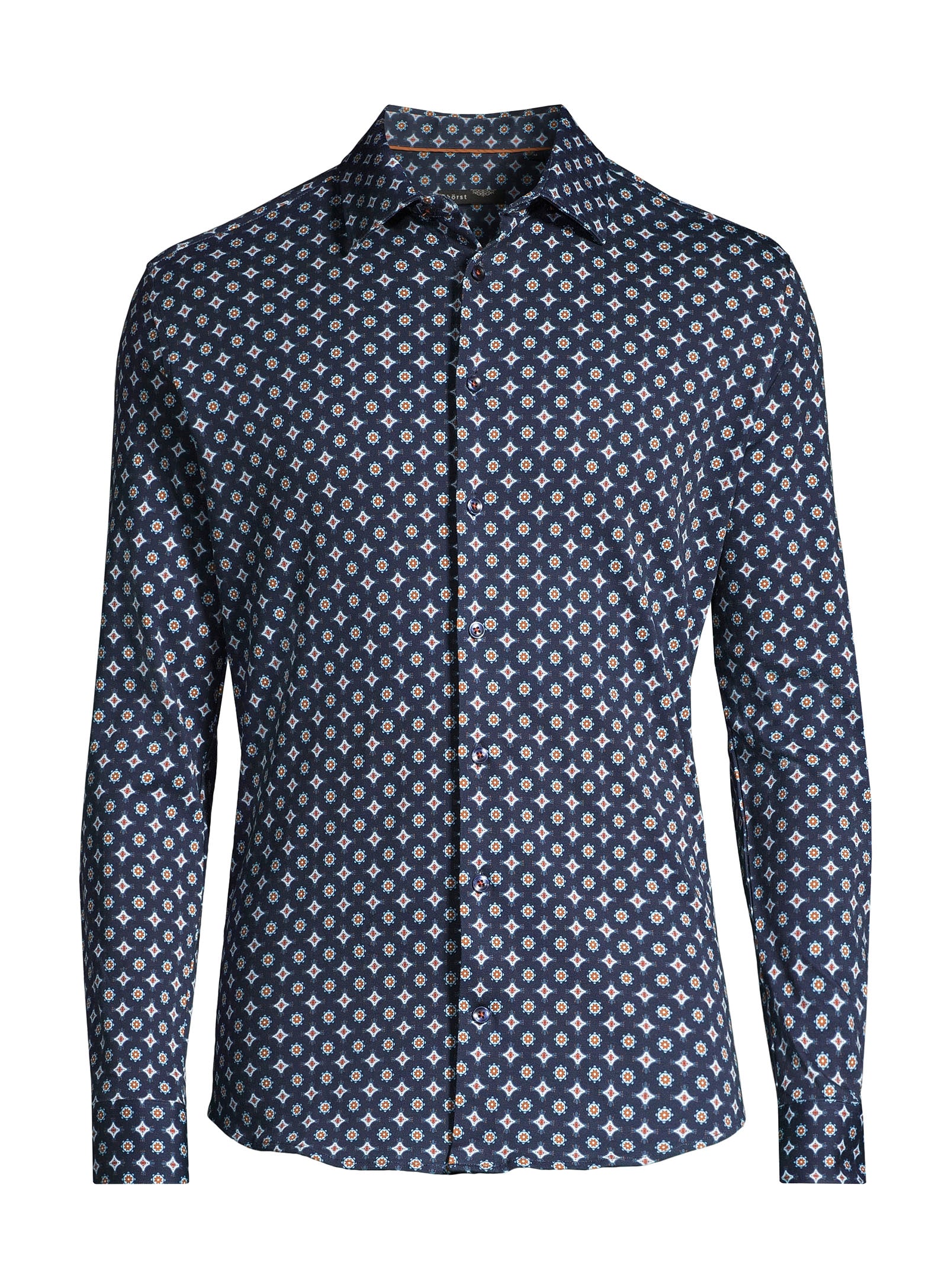 100% Cotton Sport Shirt - Navy
