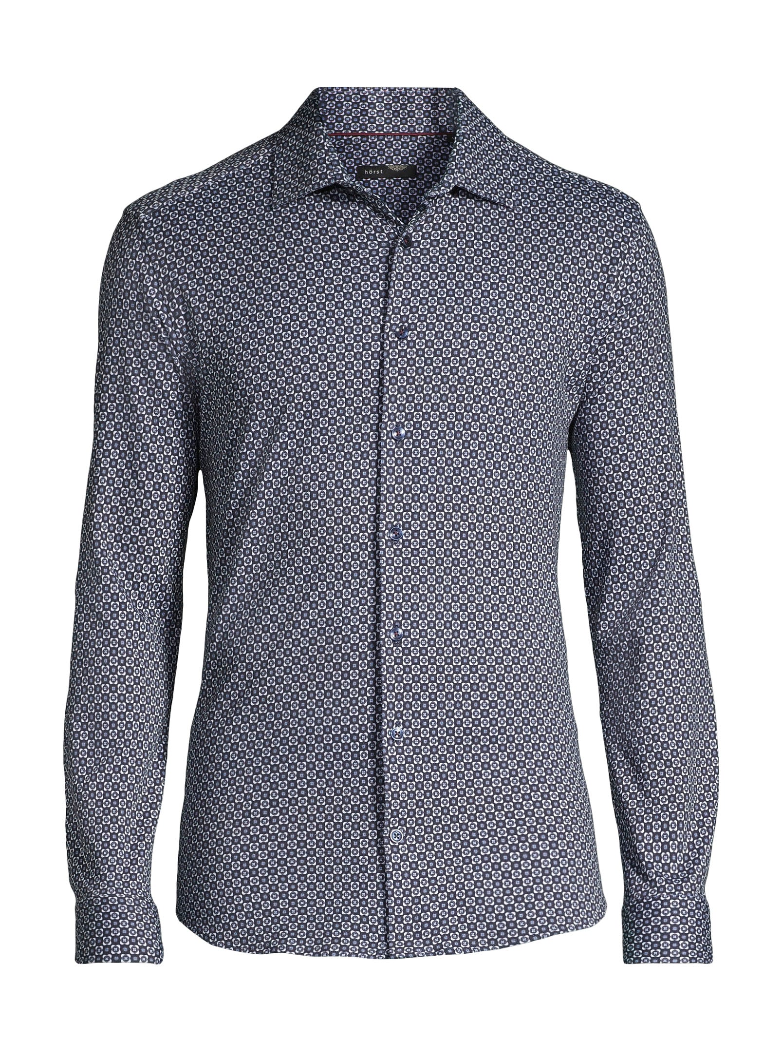 100% Cotton Sport Shirt - Navy