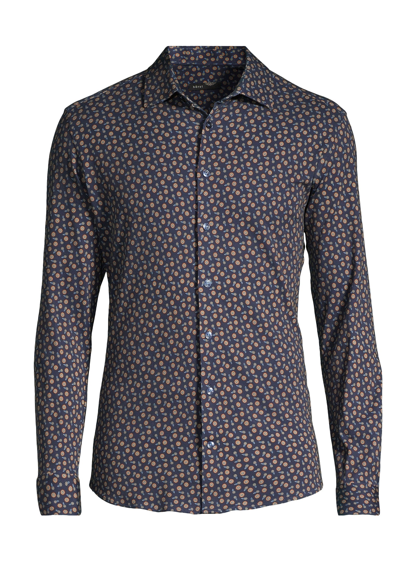 100% Cotton Sport Shirt - Navy
