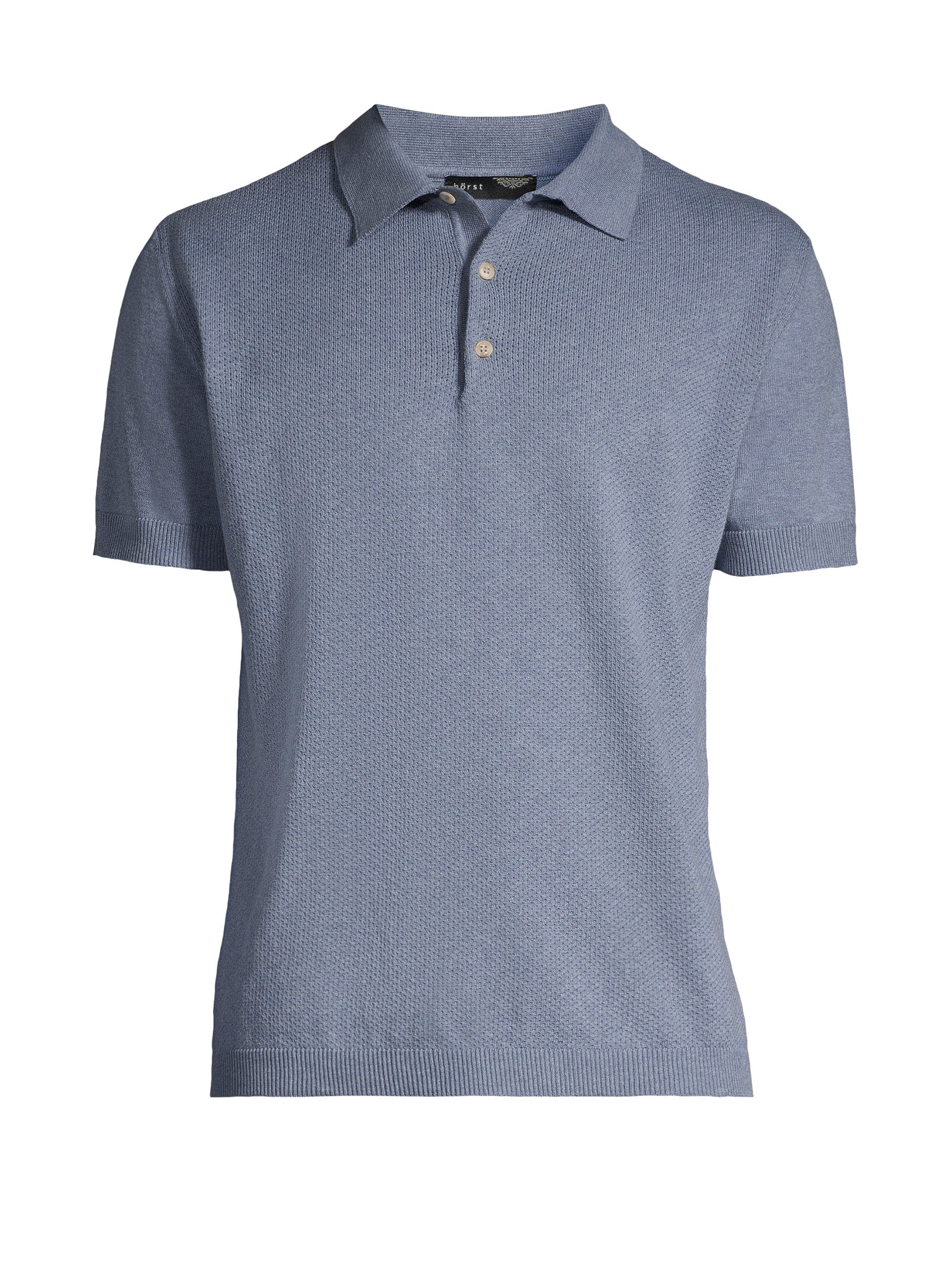 Cotton Polo – Denim Blue