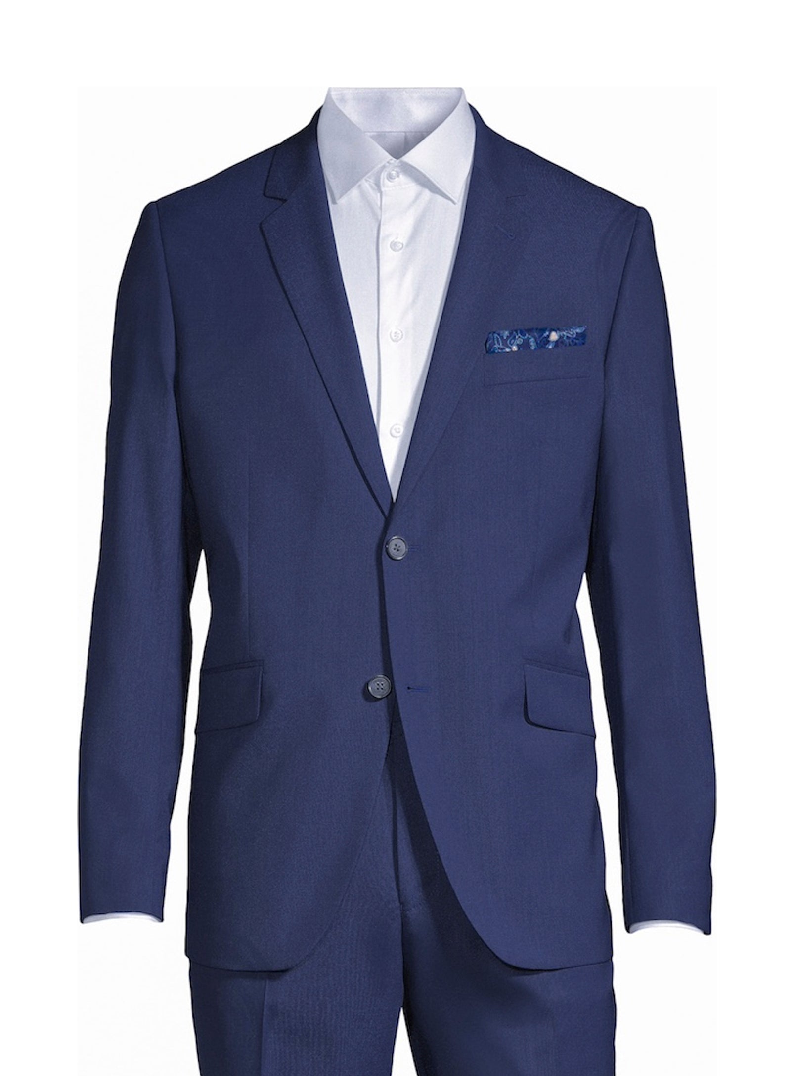 Essential Wool Nested Suit - Classic Blue