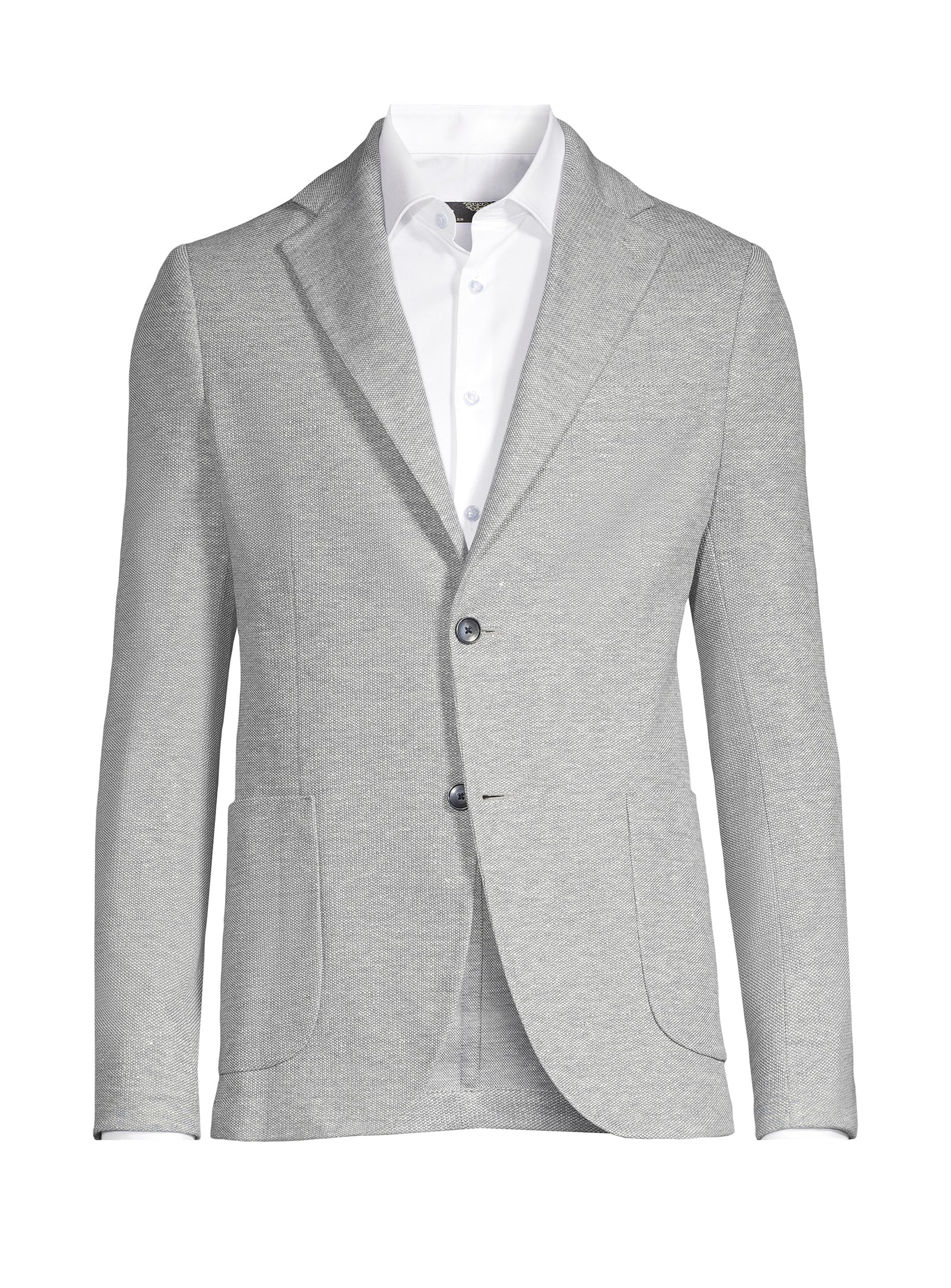 Veston en tricot de lin - Bleu poudré