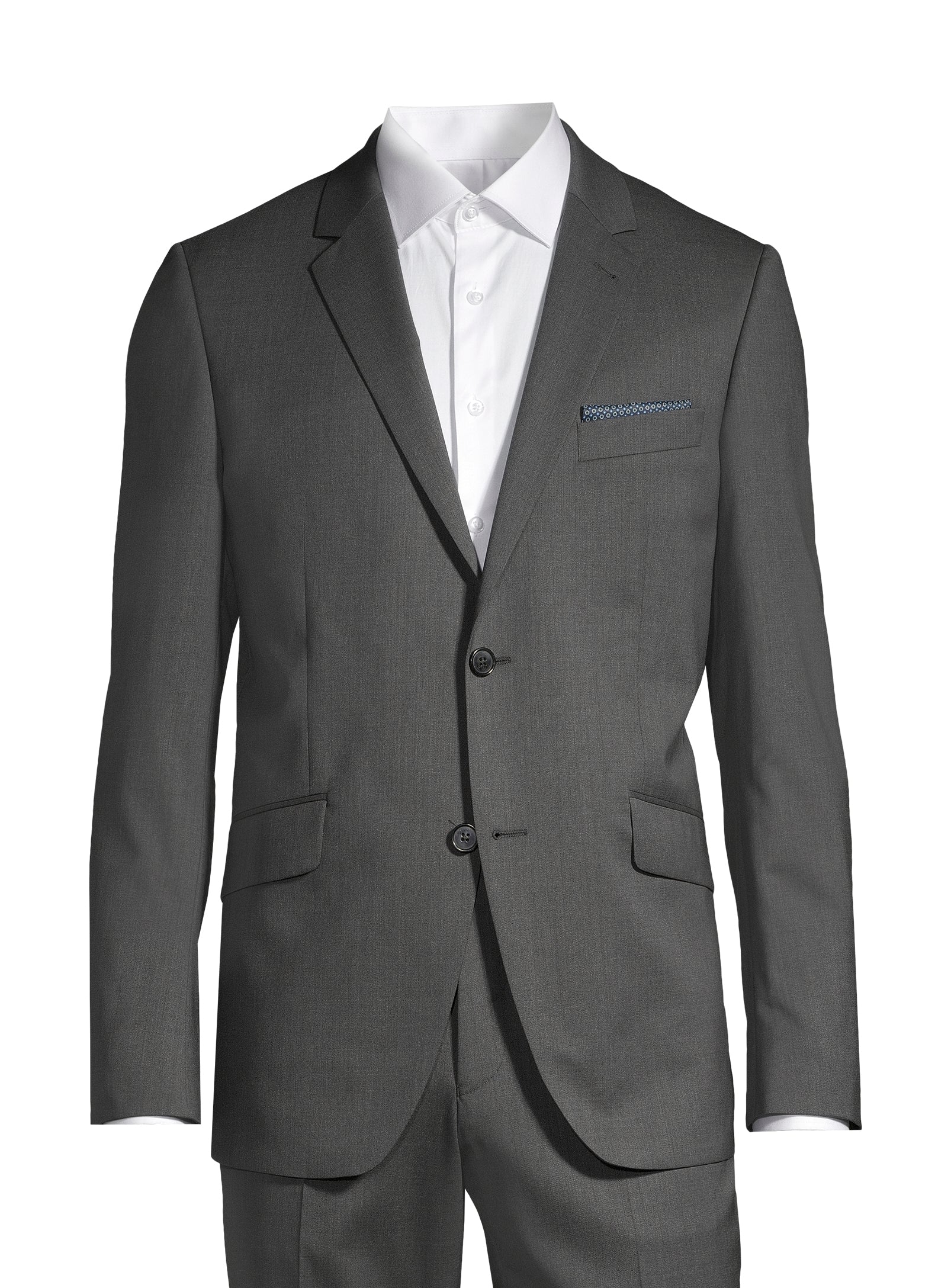 Essential Wool Nested Suit - Charcoal