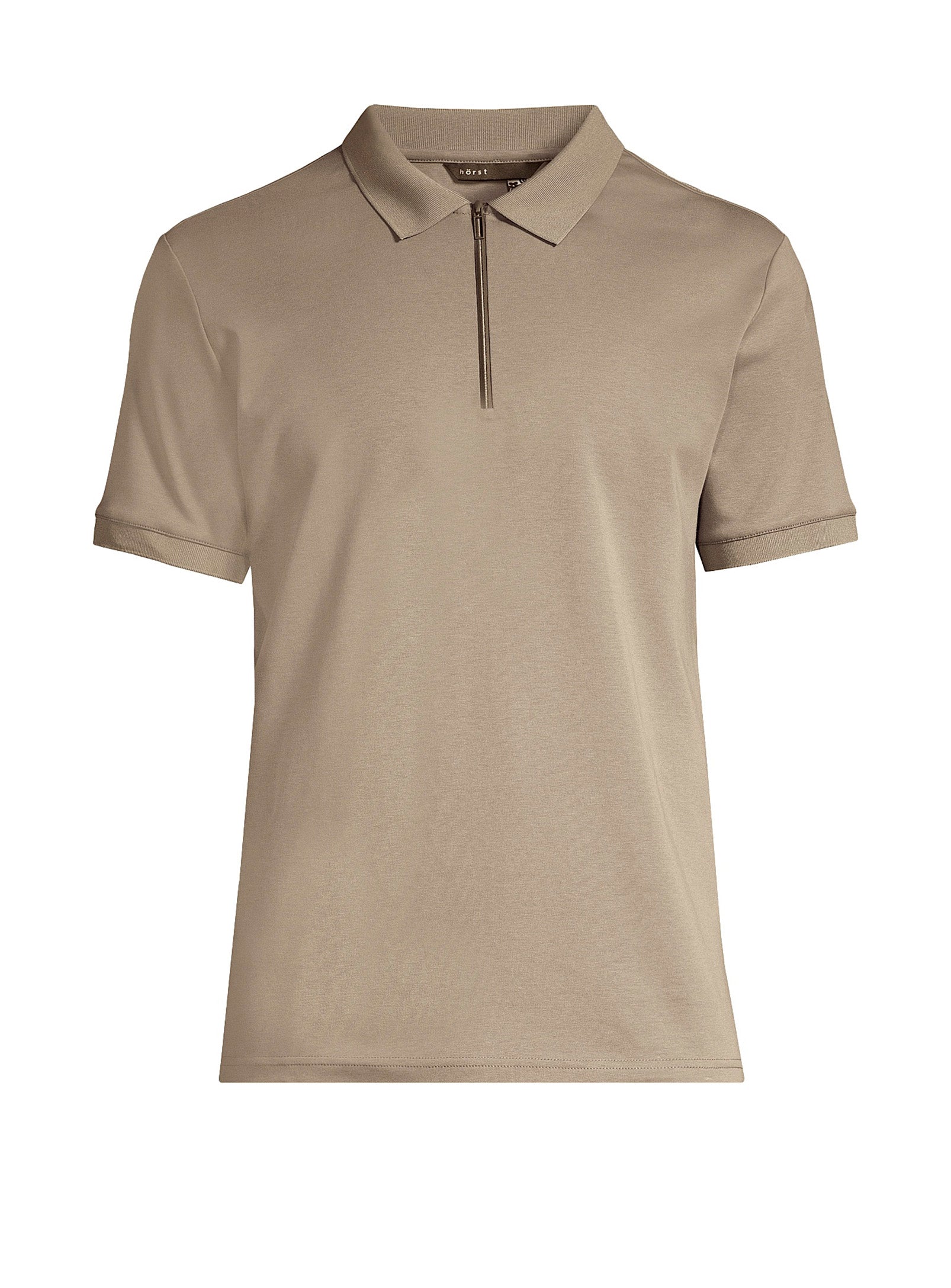 Mercerized Cotton Polo – Taupe