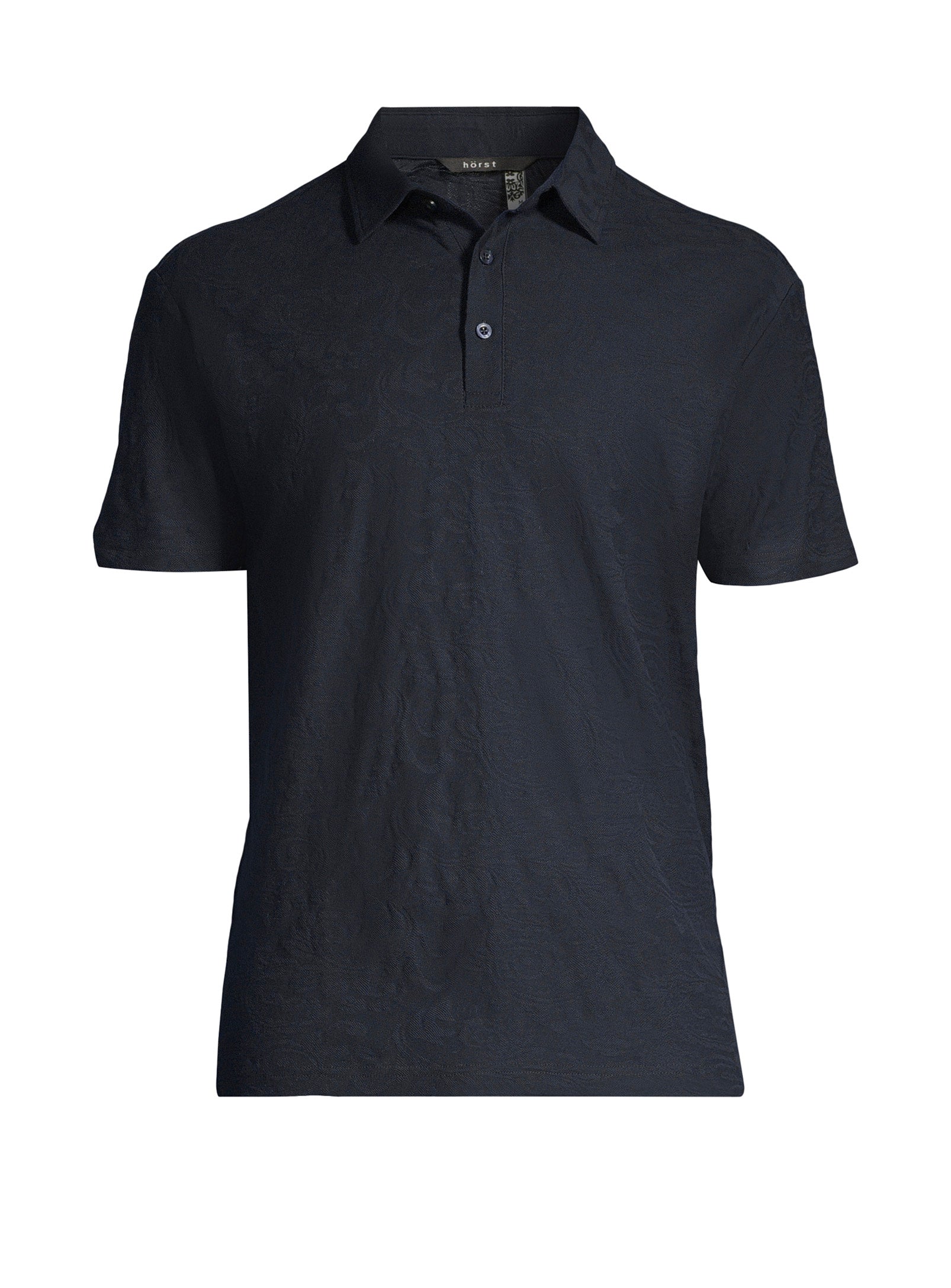 Jacquard Polo – Navy