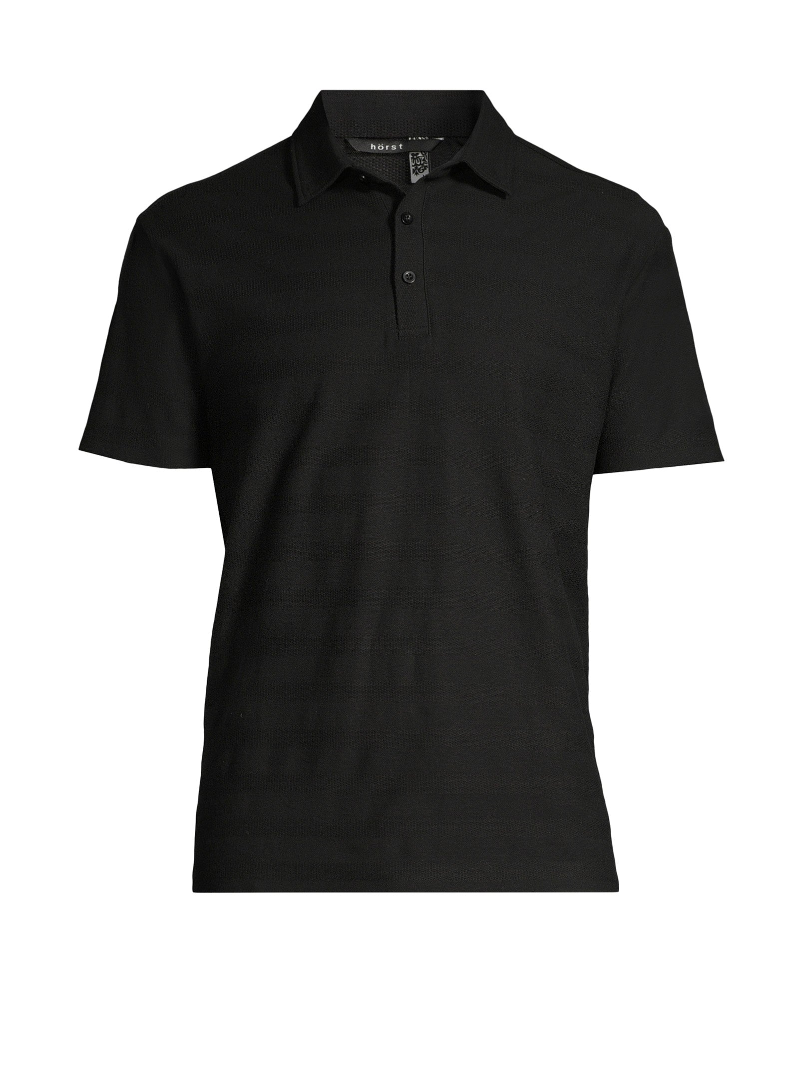 Jacquard Polo – Black