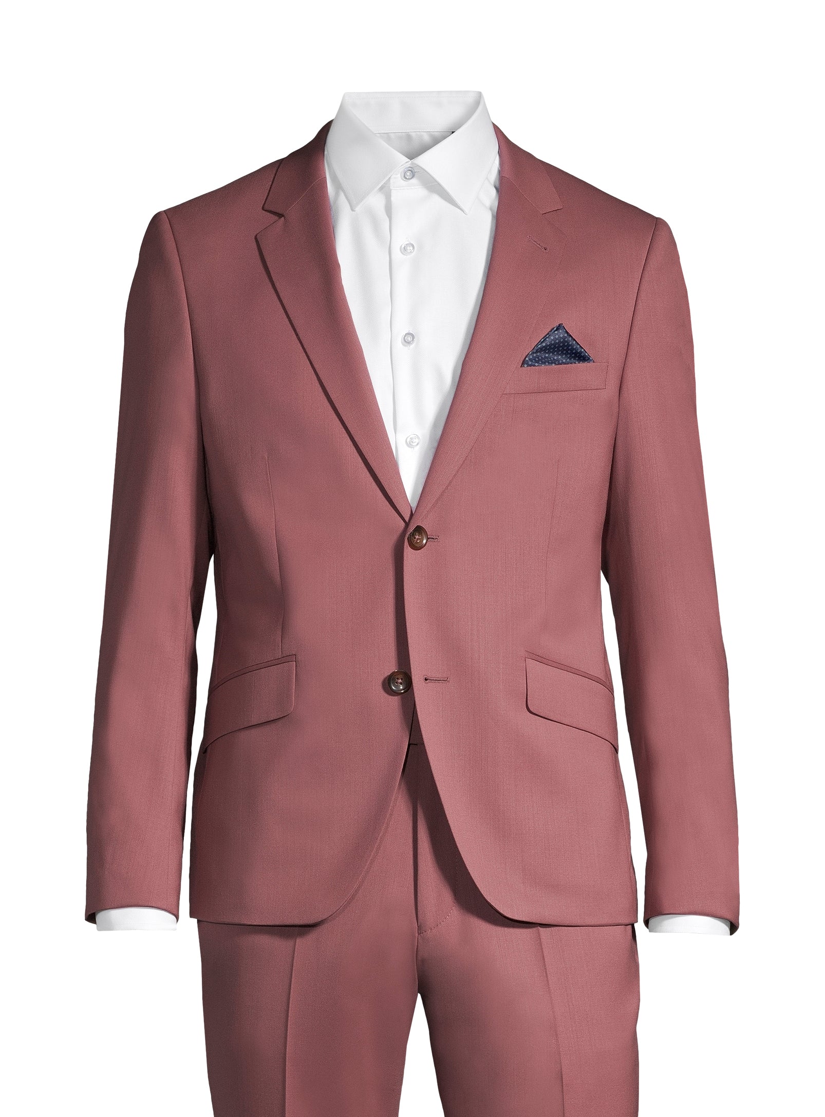 Complet essentiel imbriqué en laine - Rose poudré