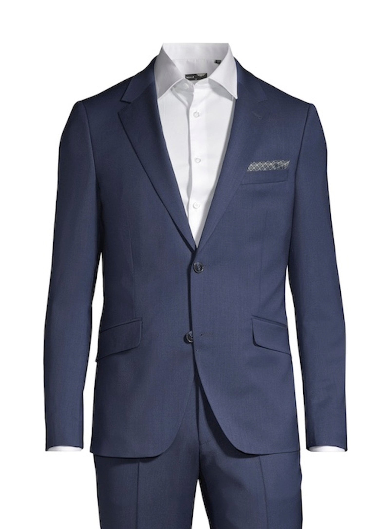 Complet essentiel imbriqué en laine - Bleu classique