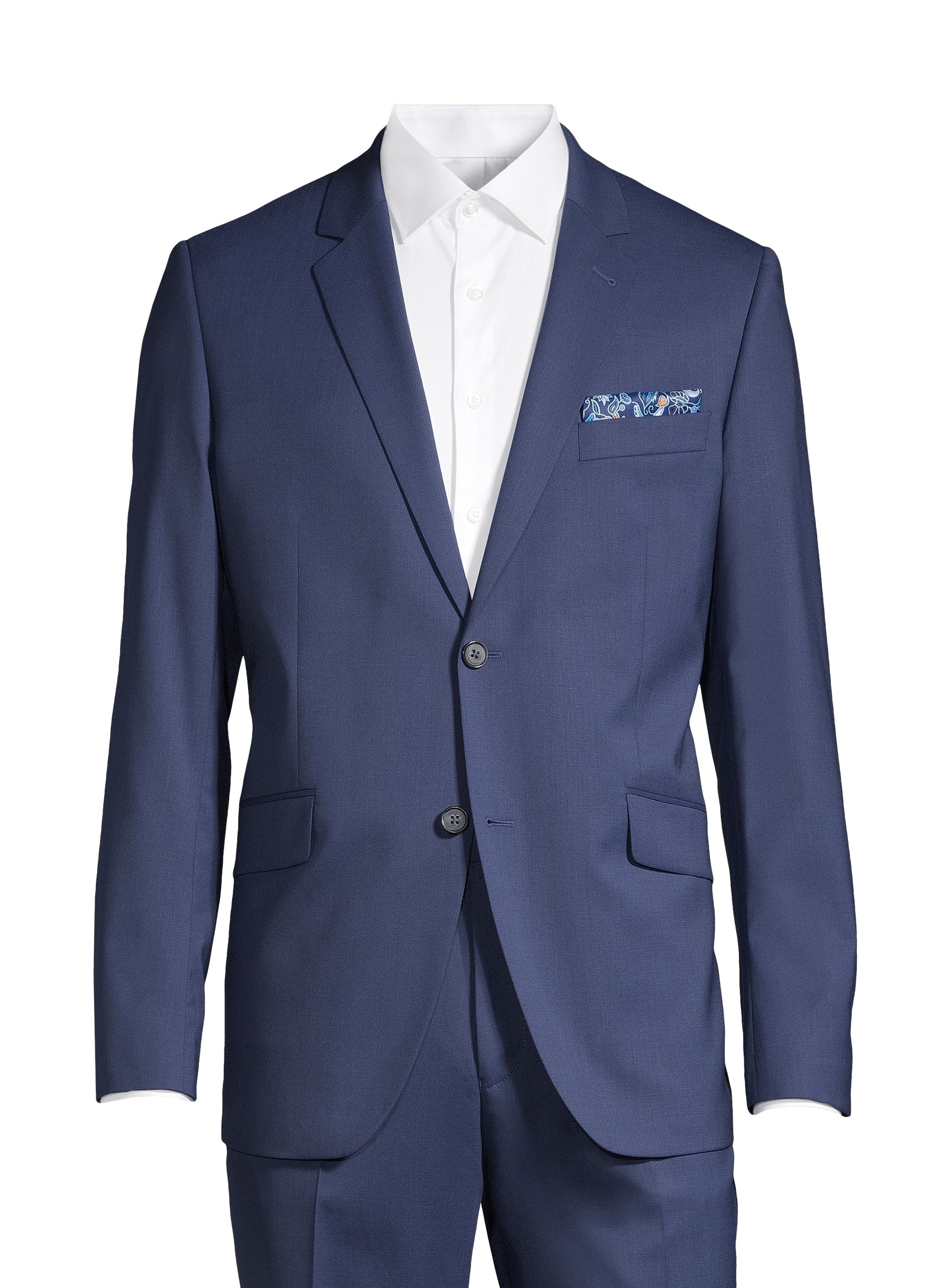 Complet essentiel imbriqué en laine - Bleu