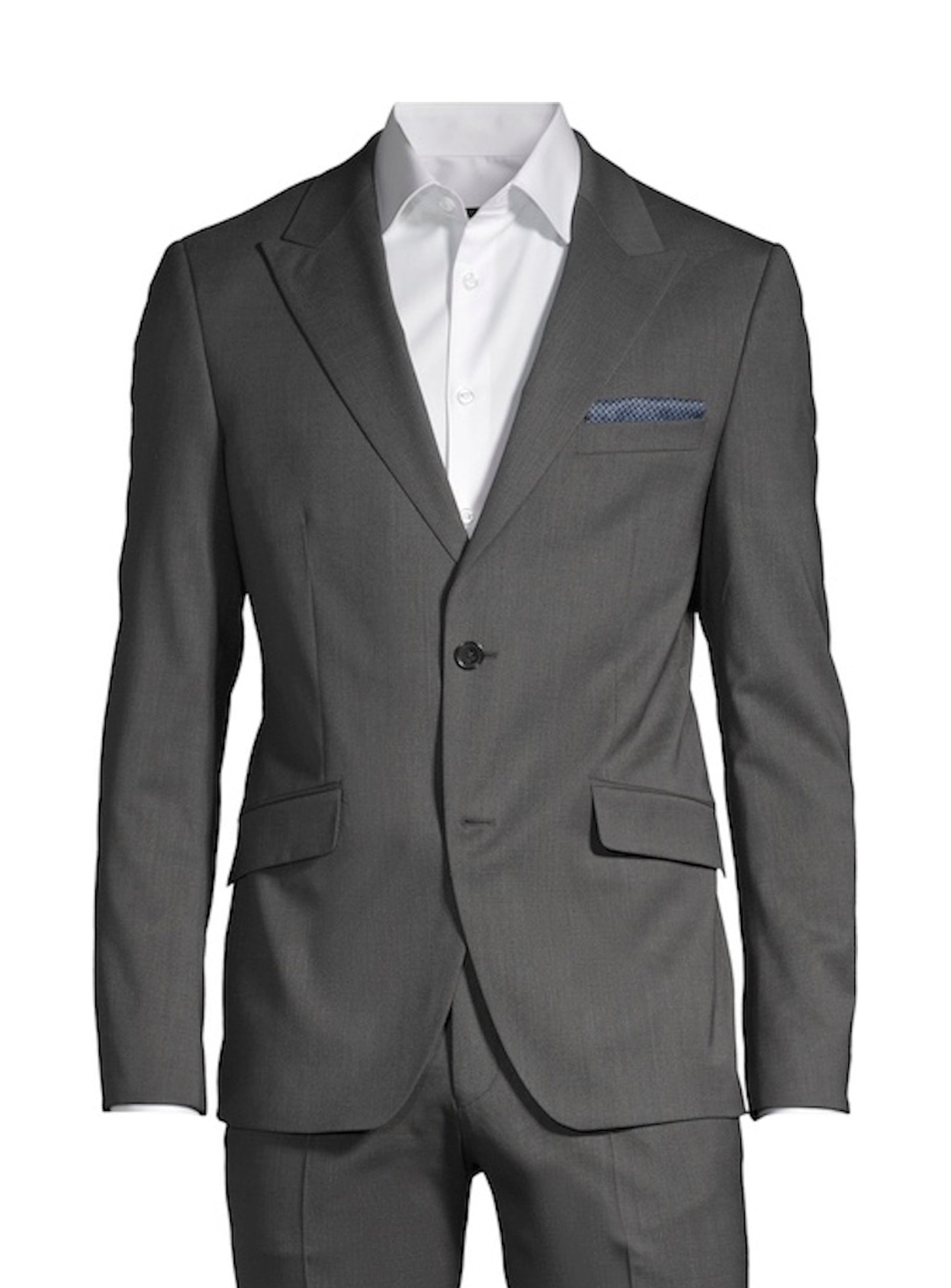 Complet essentiel imbriqué en laine - Charbon