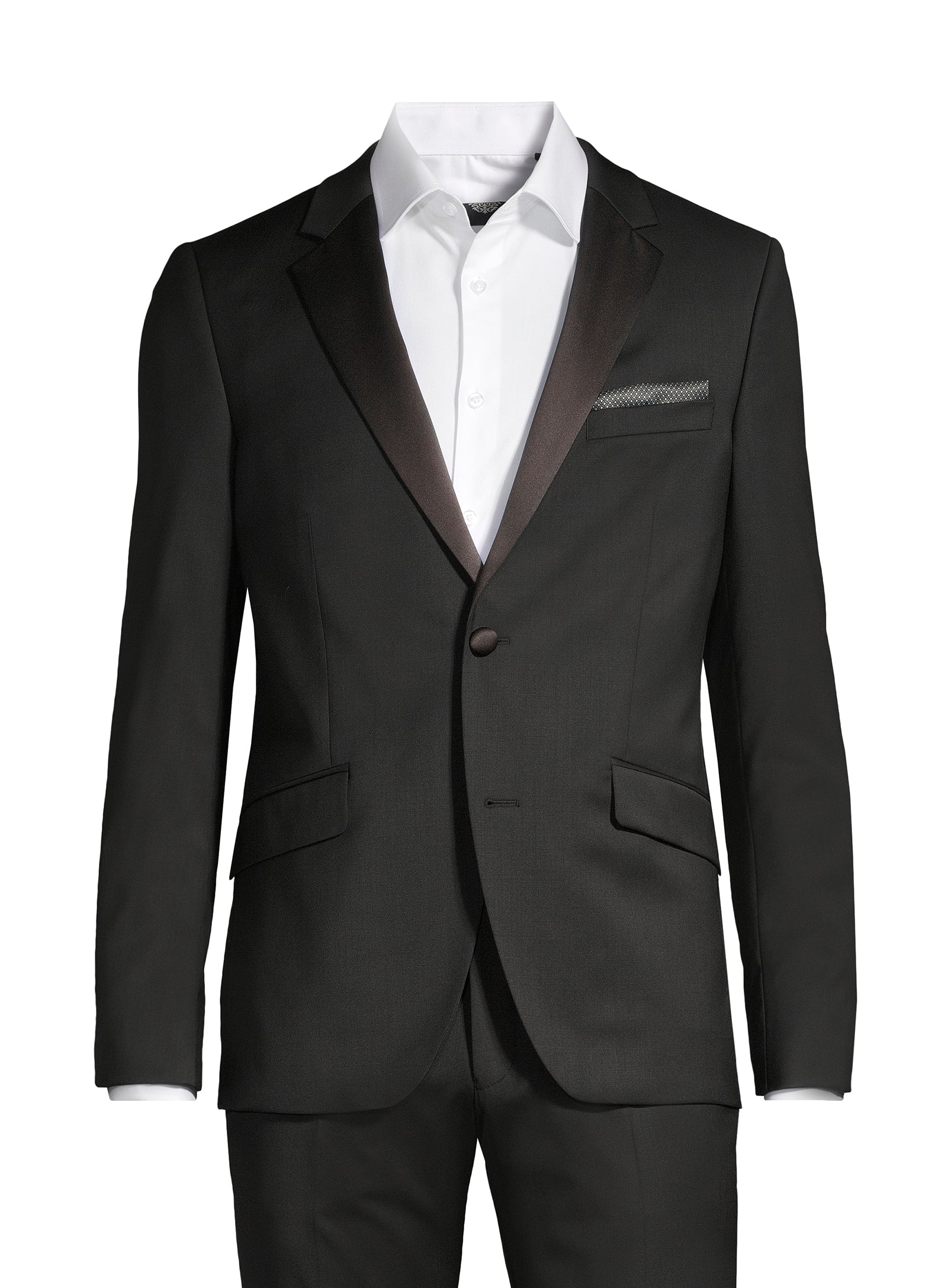 Complet essentiel imbriqué en laine - Noir