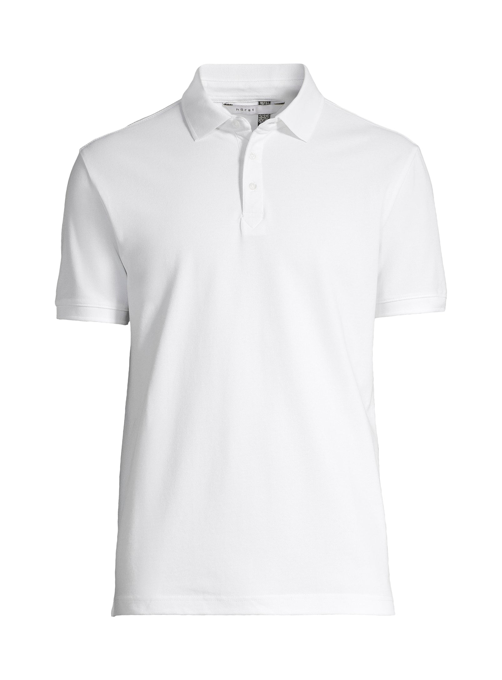Polo en coton piqué - Blanc