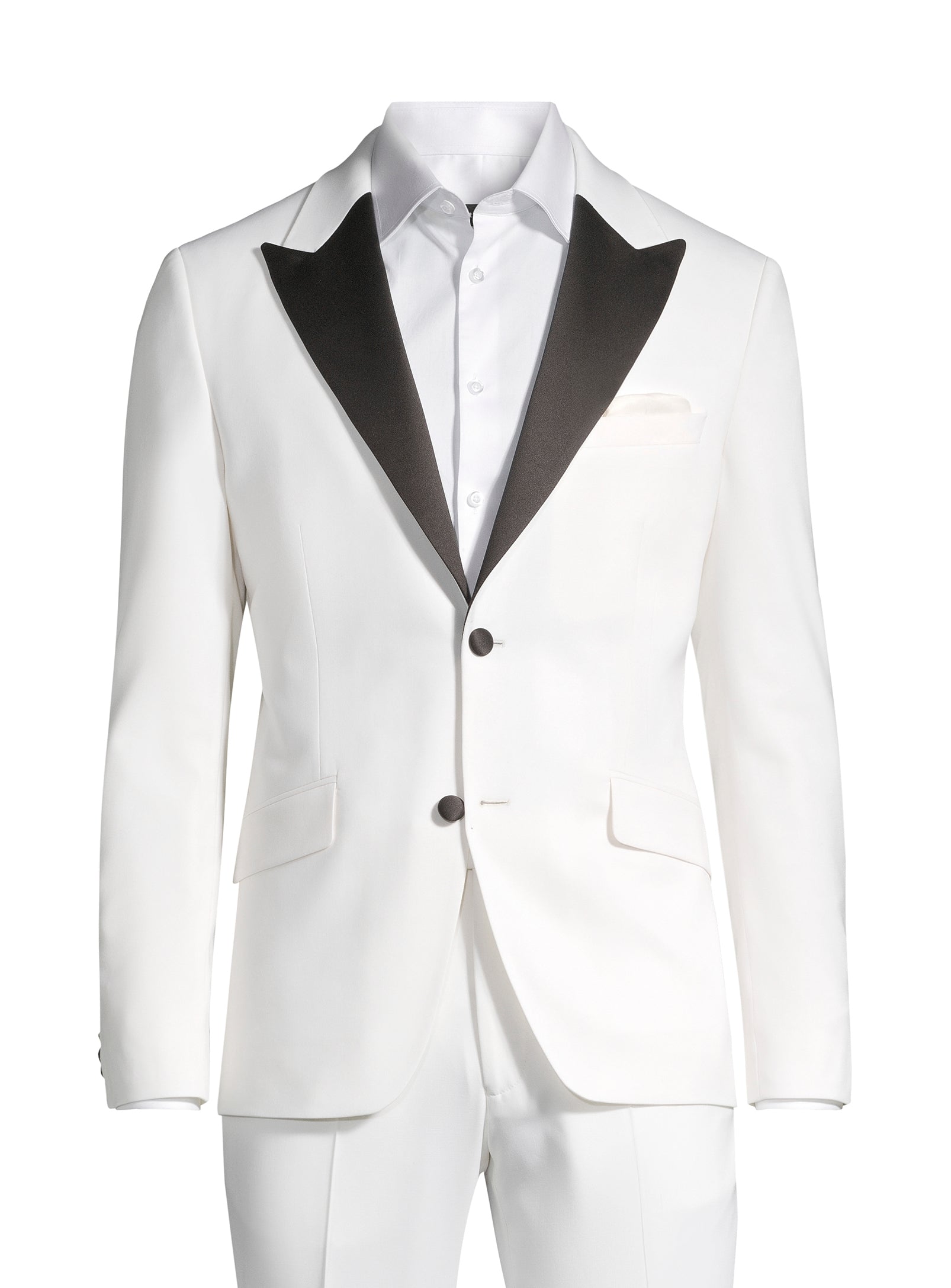 Complet essentiel imbriqué en laine - Blanc