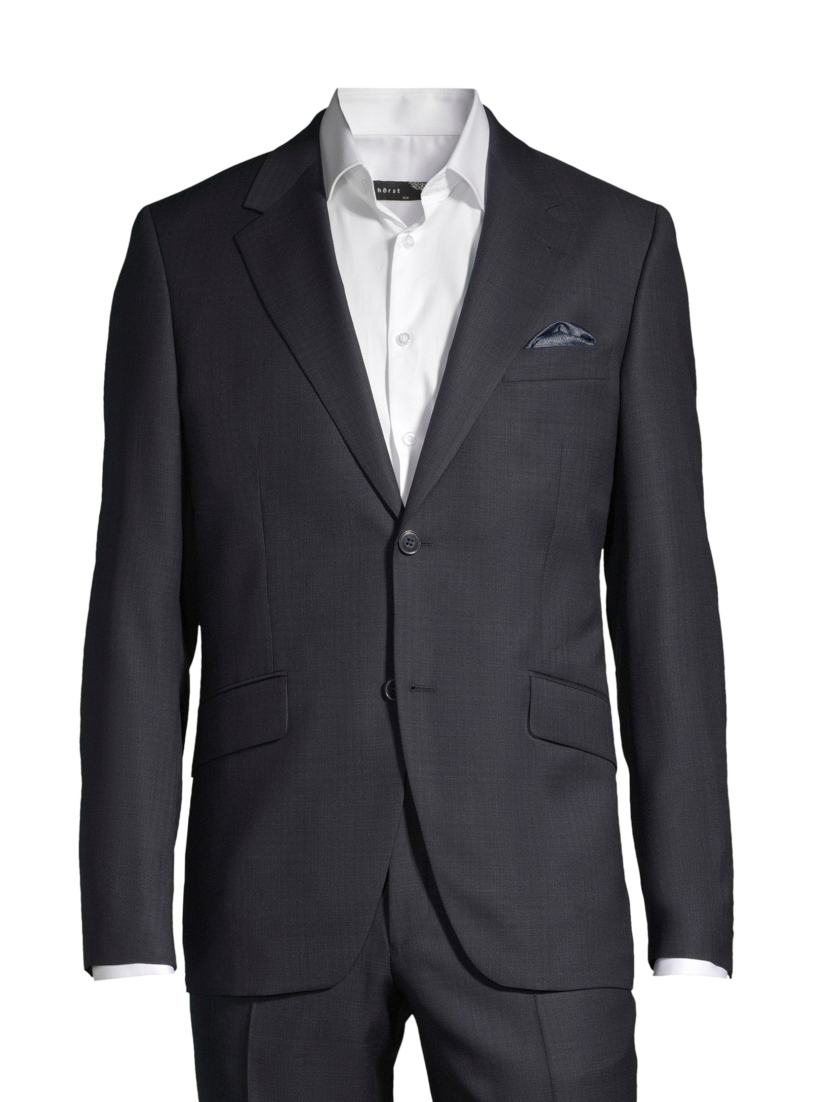 100% Virgin Wool Nested Suit – Navy