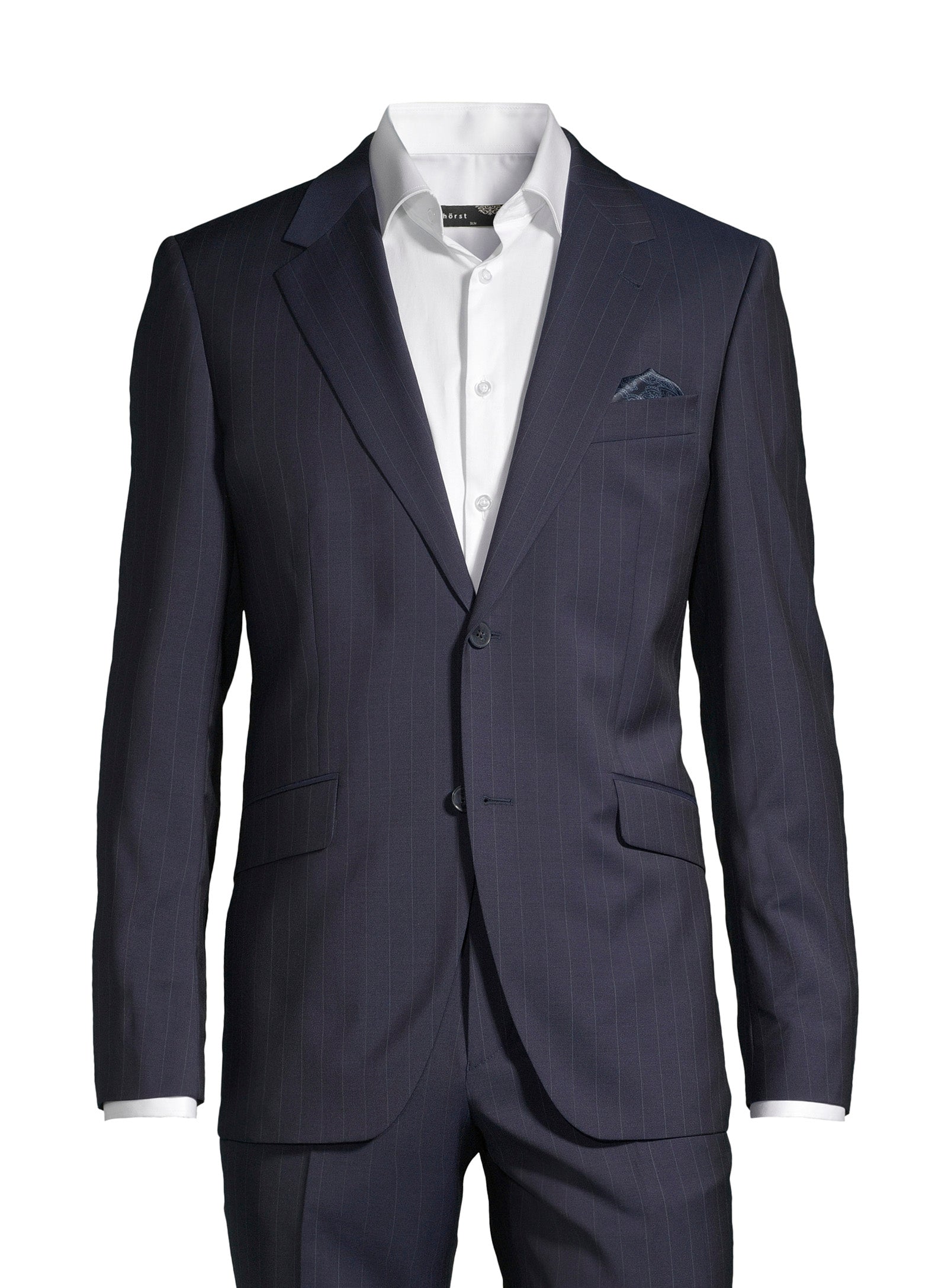 100% Virgin Wool Nested Suit – Navy