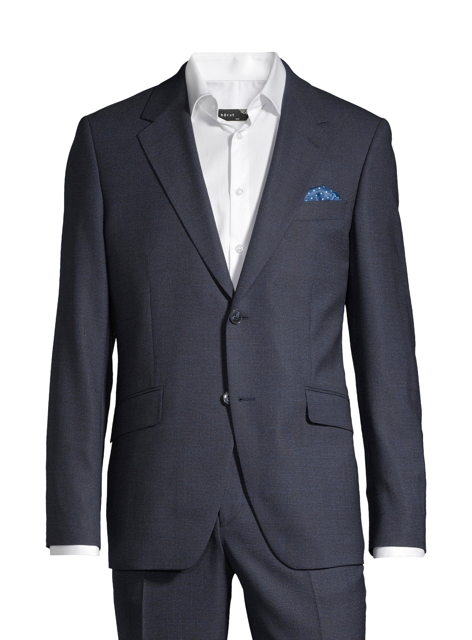 100% Virgin Wool Nested Suit – Navy