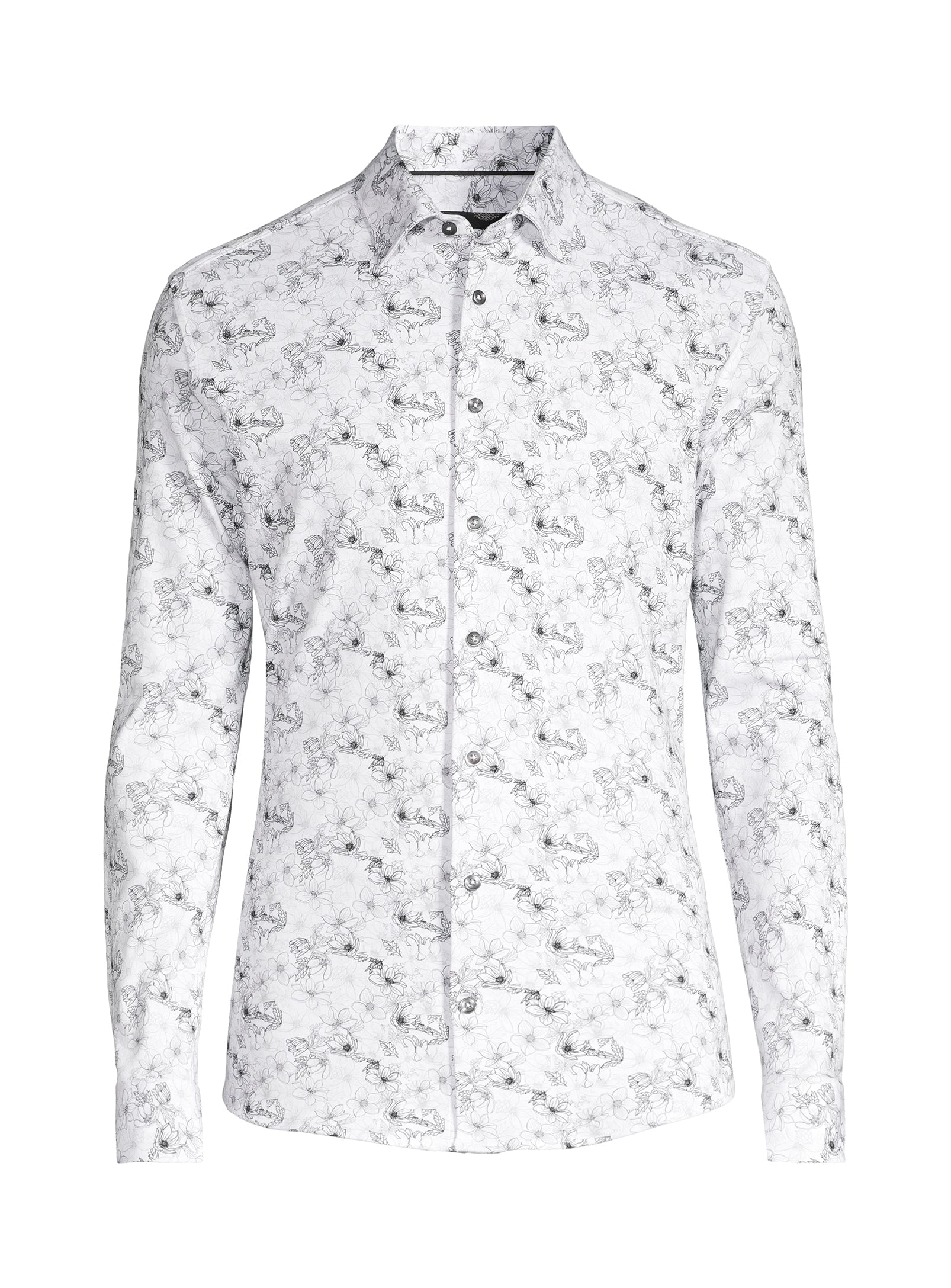 4 Way Stretch Soft Knit Sport Shirt - White