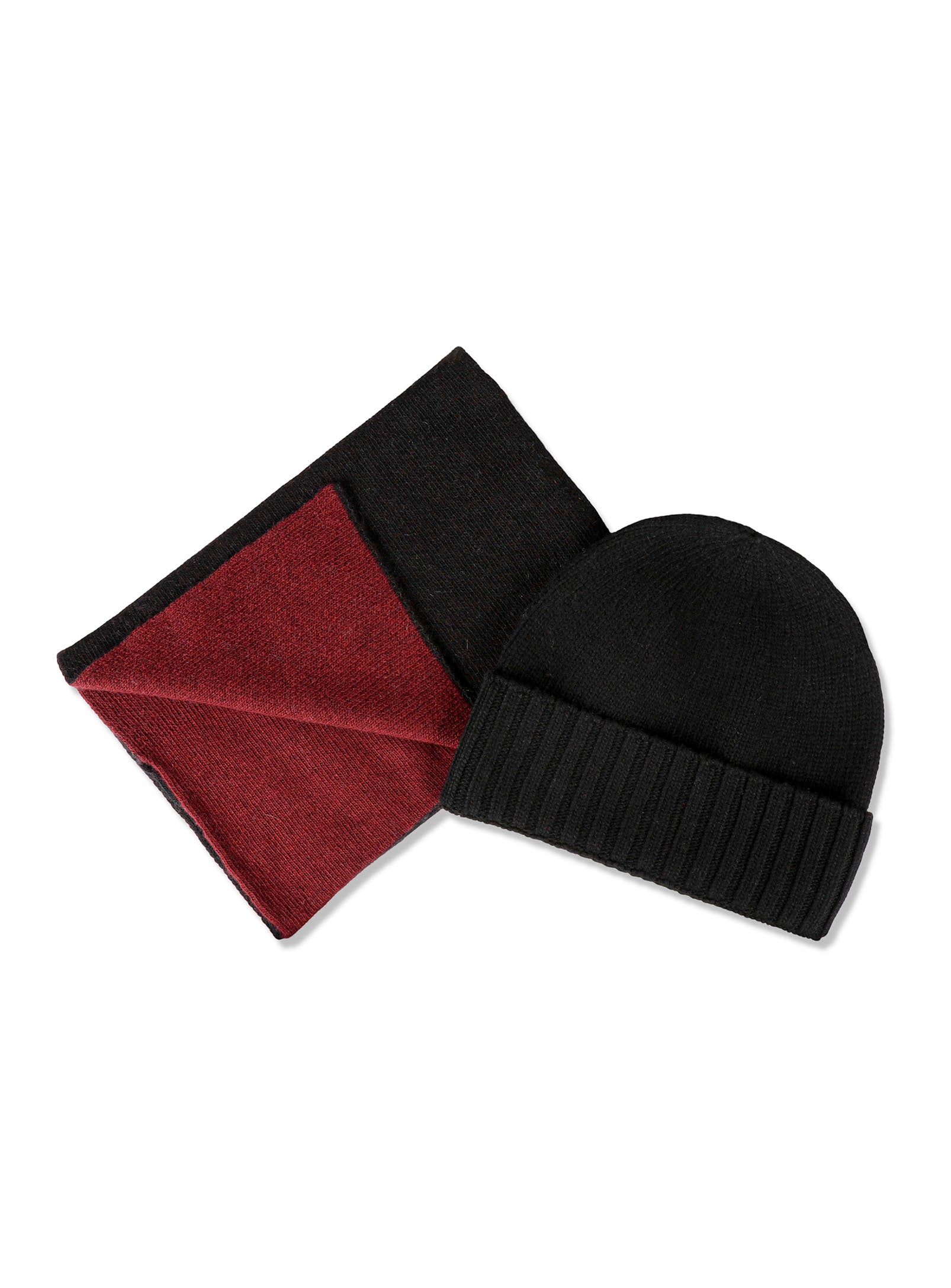 Beanie & Scarf Set - Black