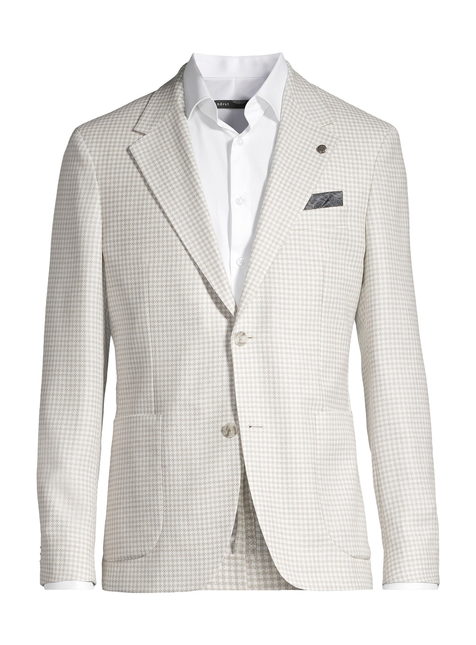 Contemporary Wool Blazer – Light Grey