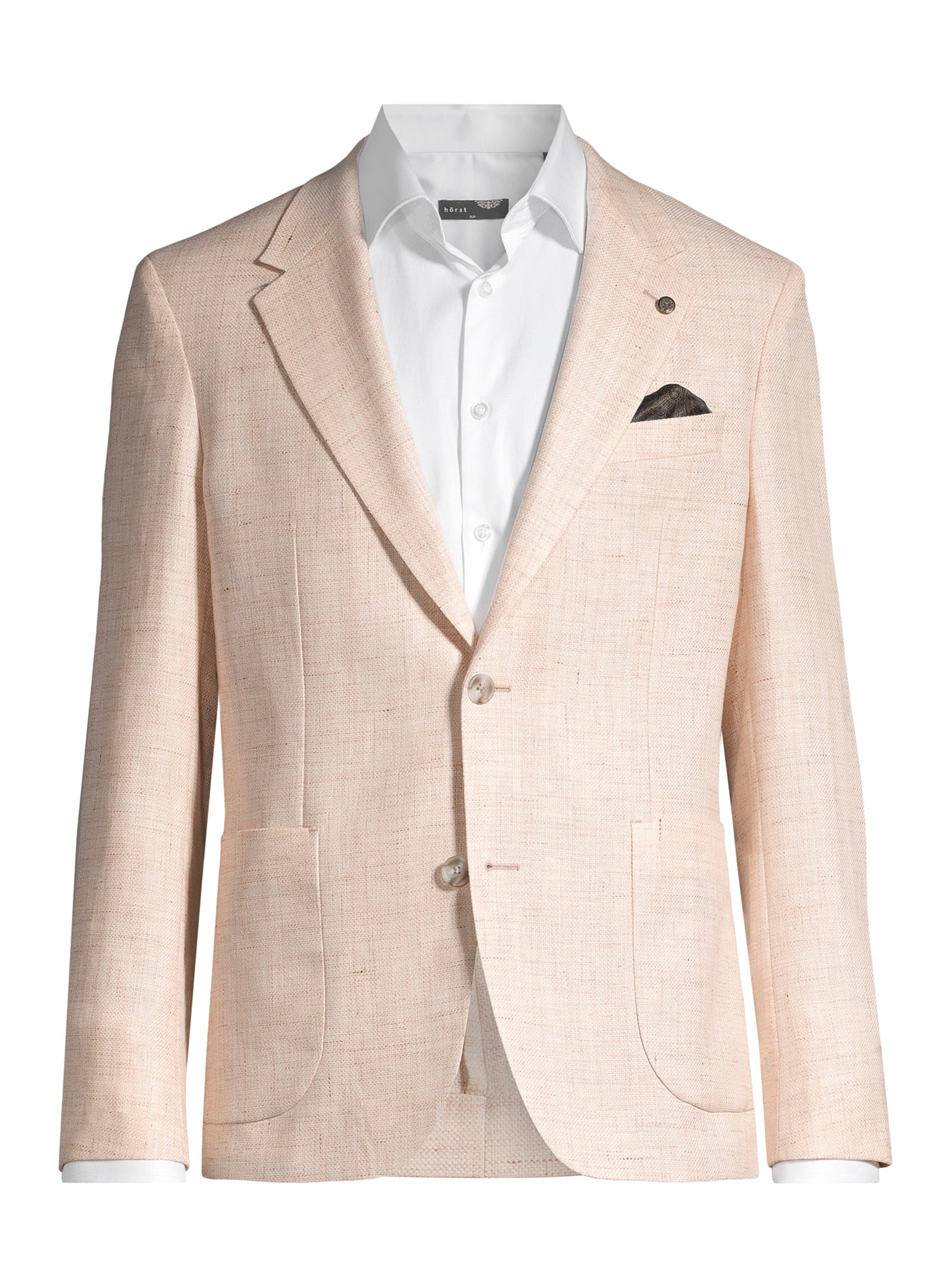 Contemporary Linen Blazer – Light Pink