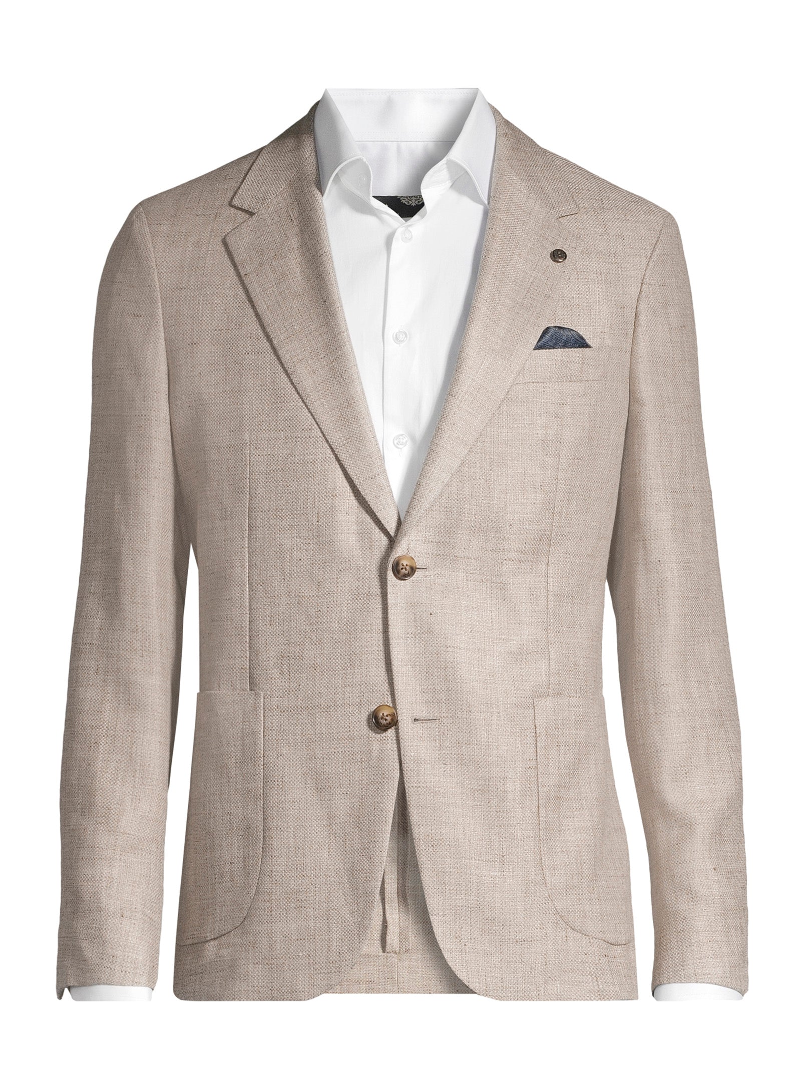 Contemporary Linen Blazer – Taupe