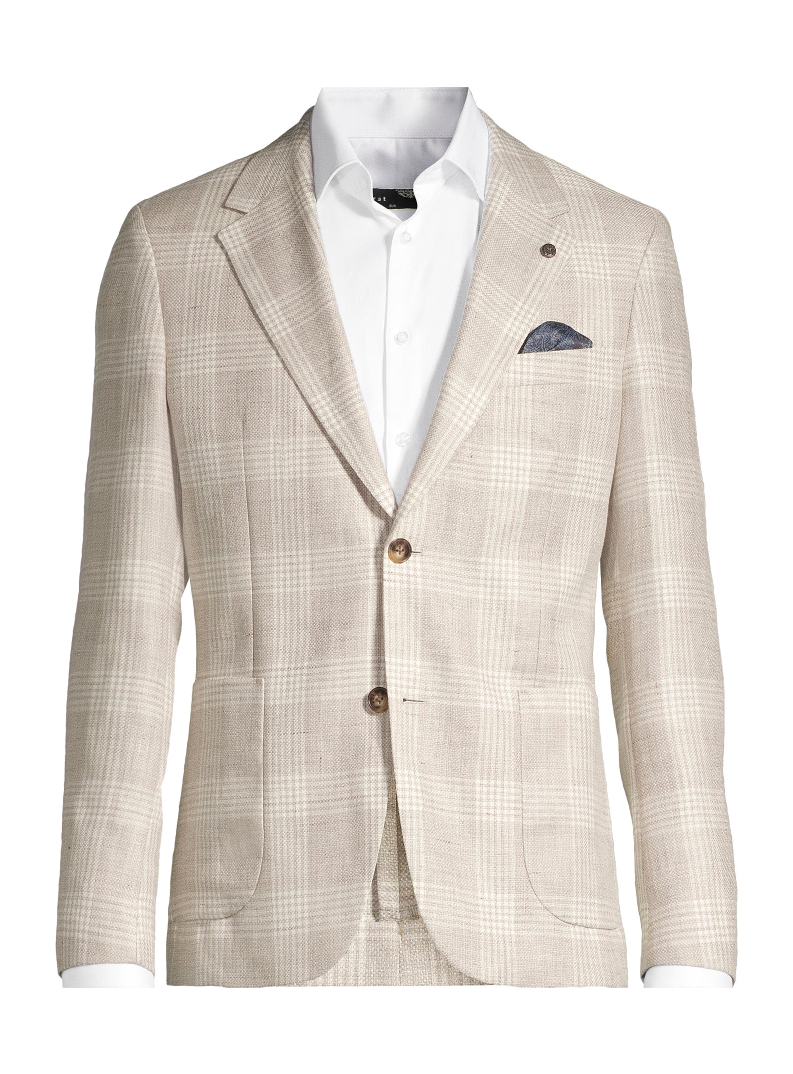Contemporary Linen Blazer – Beige