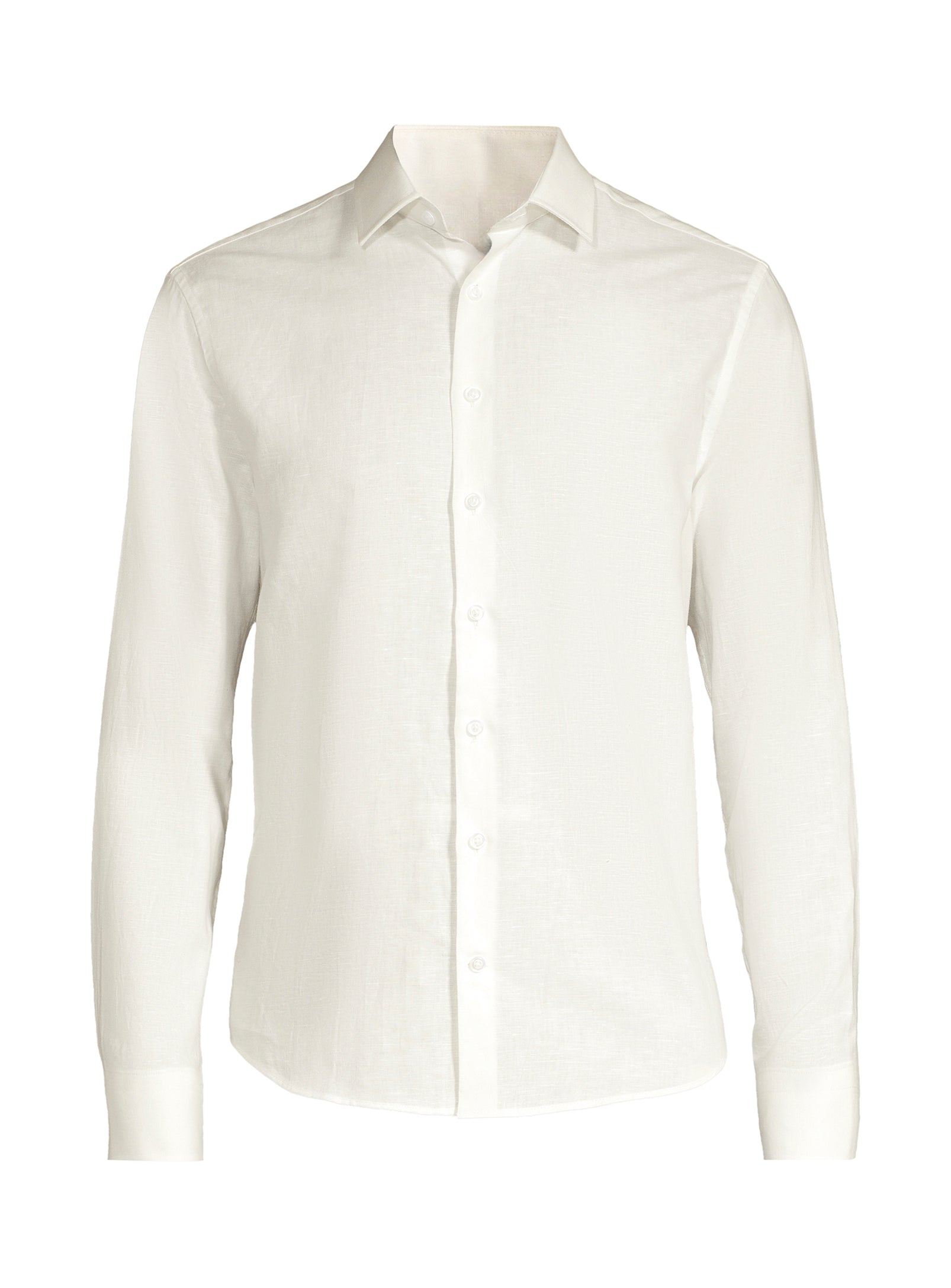 Chemise de sport en coton et lin - Blanc