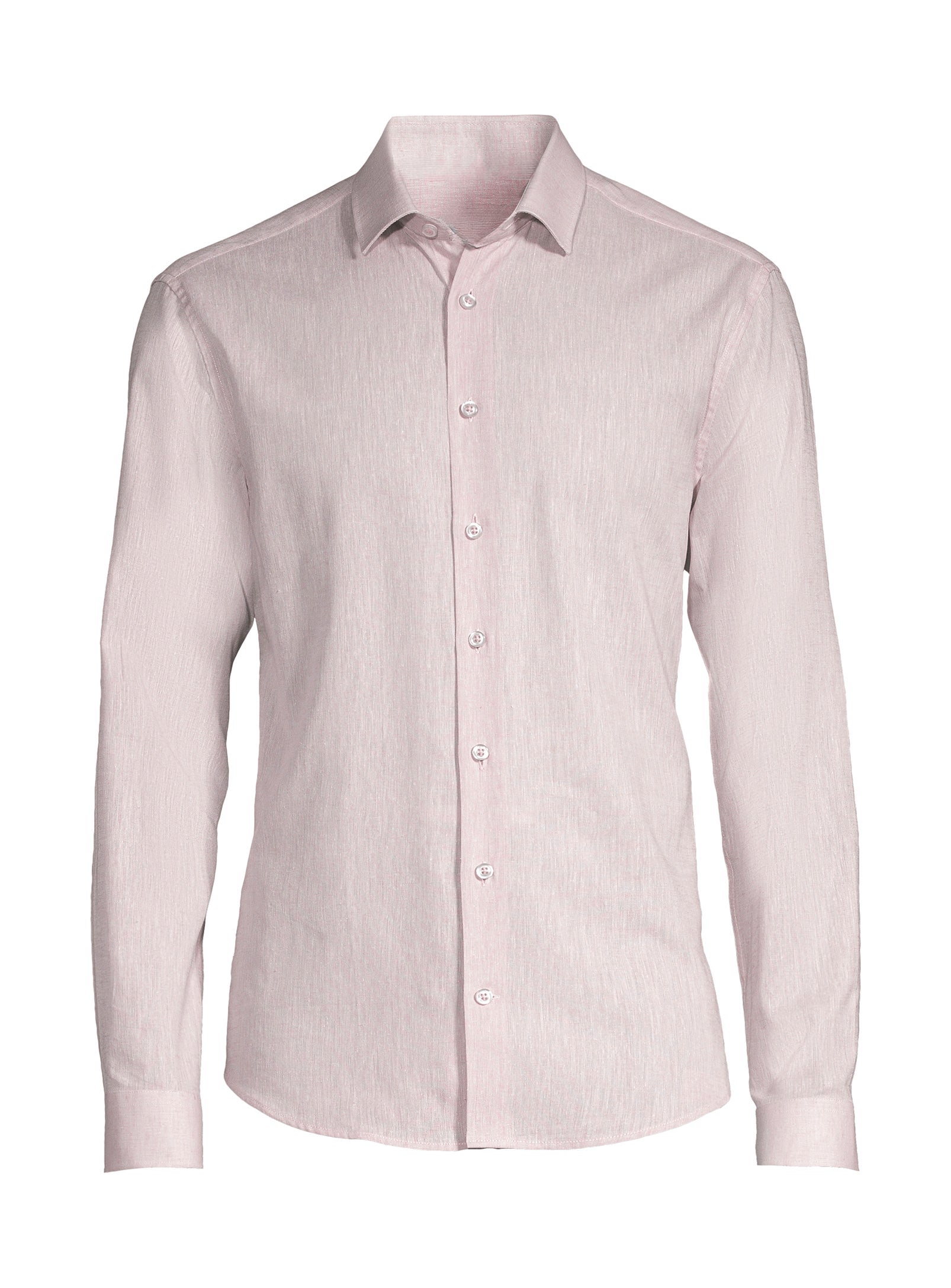 Chemise de sport en coton et lin - Rose