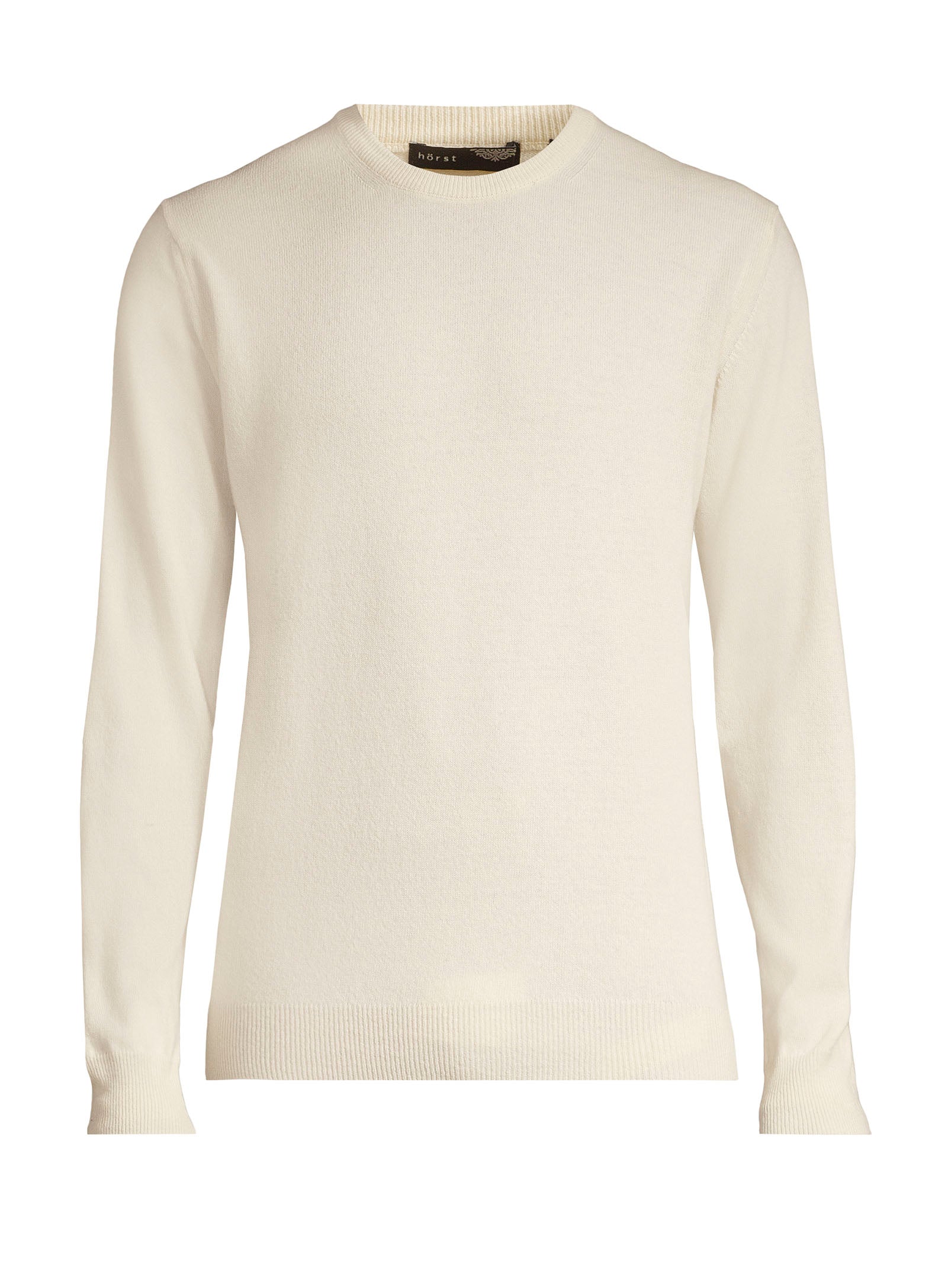 100% Cashmere Crewneck Sweater - Ecru