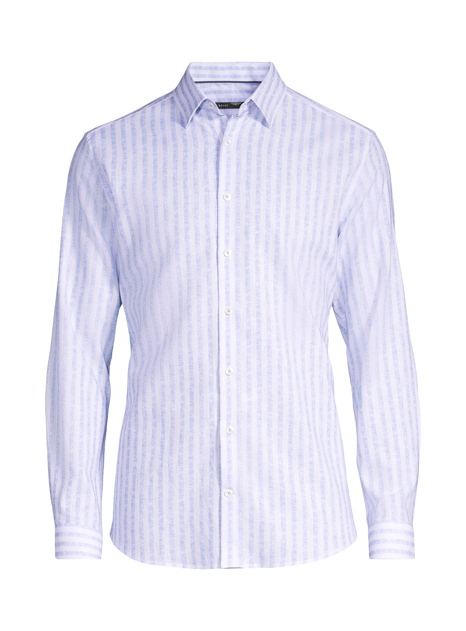 Cotton-Linen Sport Shirt - Blue