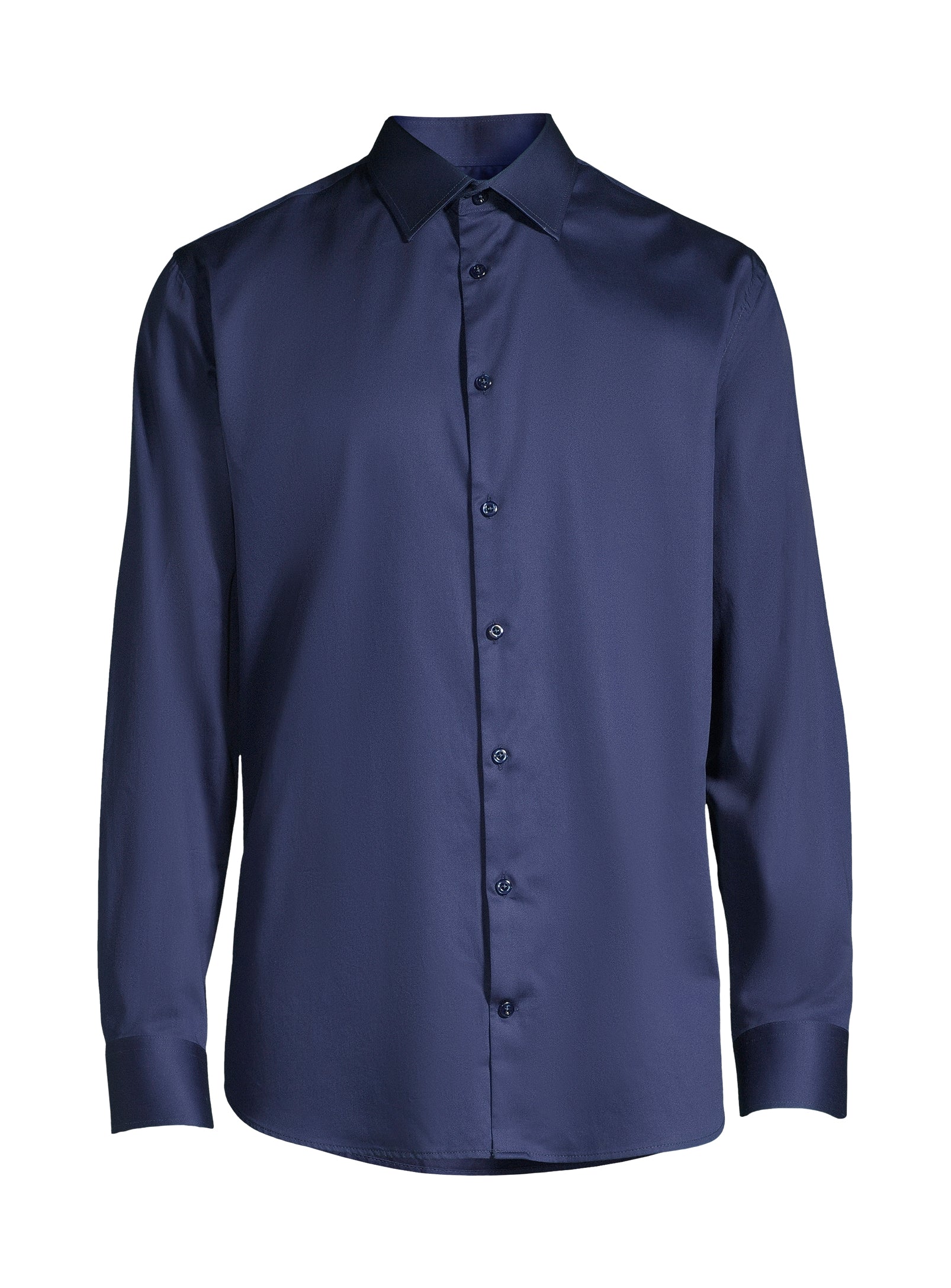 Chemise en coton essentielle - Bleu marine
