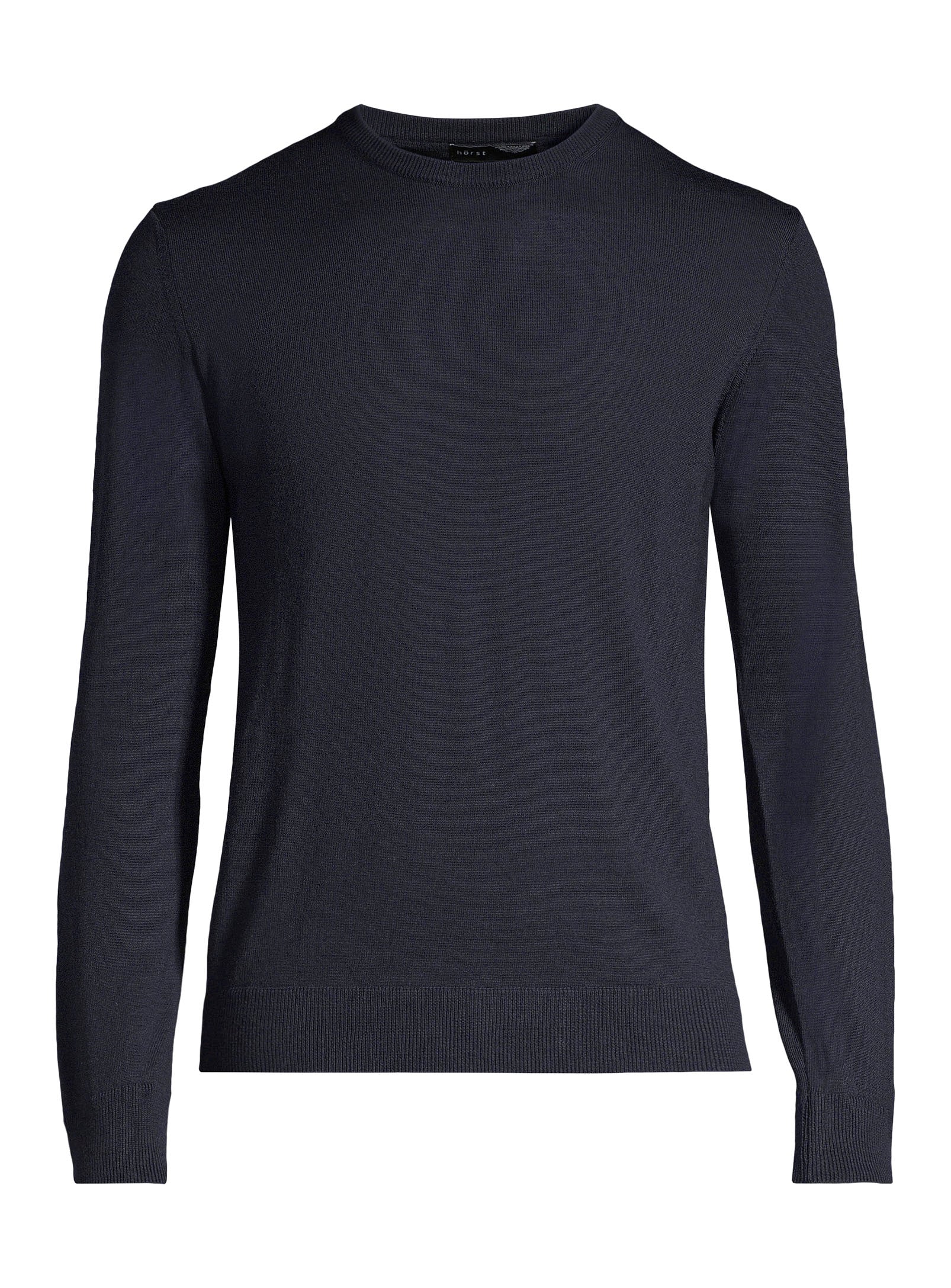100% Merino Wool Crewneck Sweater - Navy