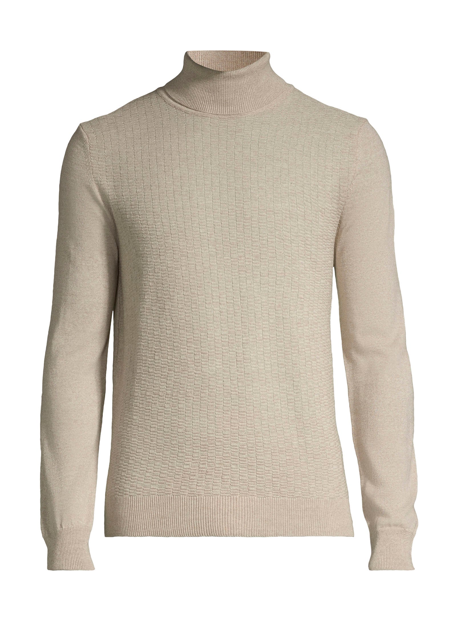 Wool Turtleneck Sweater - Oatmeal