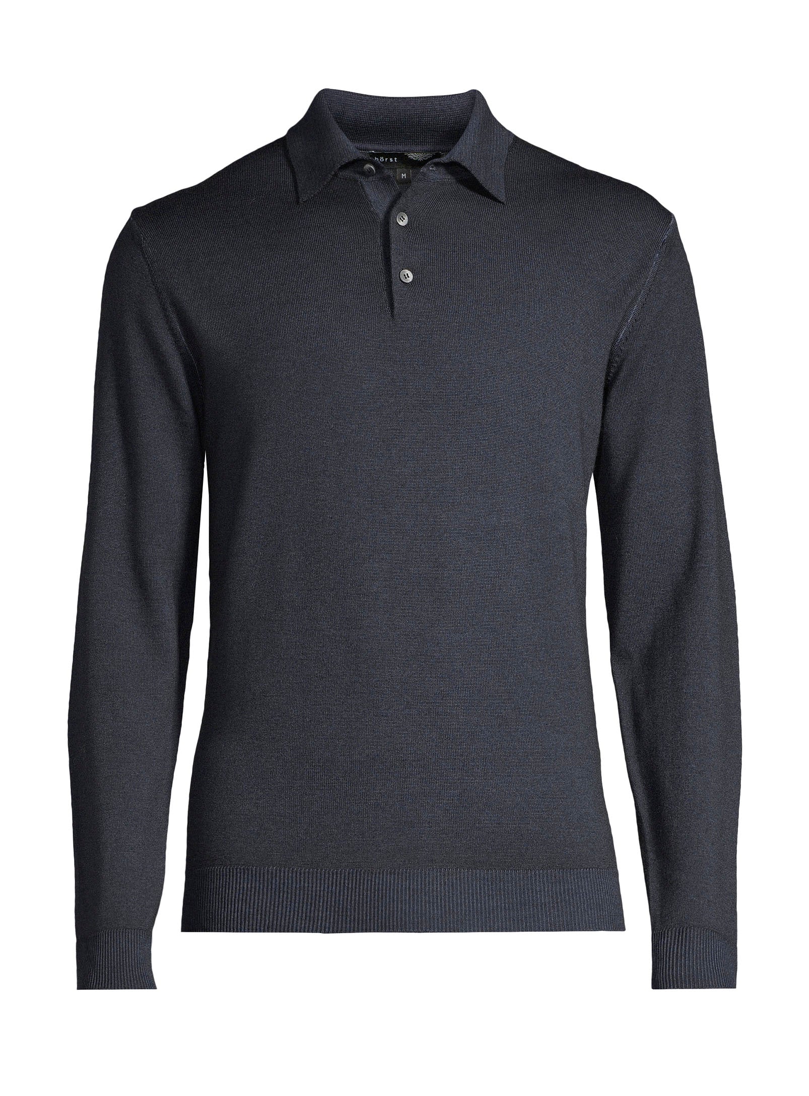 100% Merino Wool Polo - Navy
