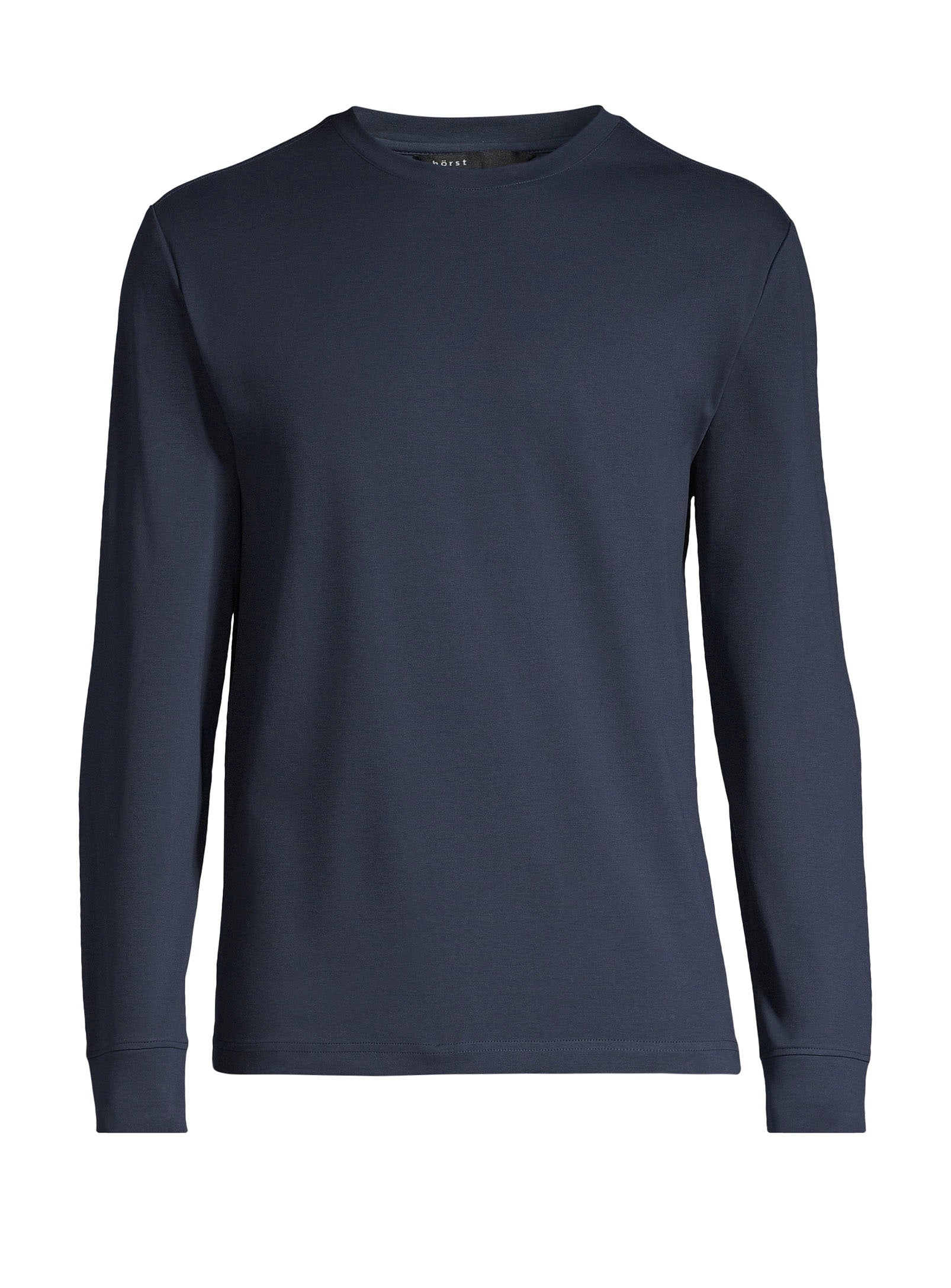 Solid Color Cotton T-Shirt - Navy