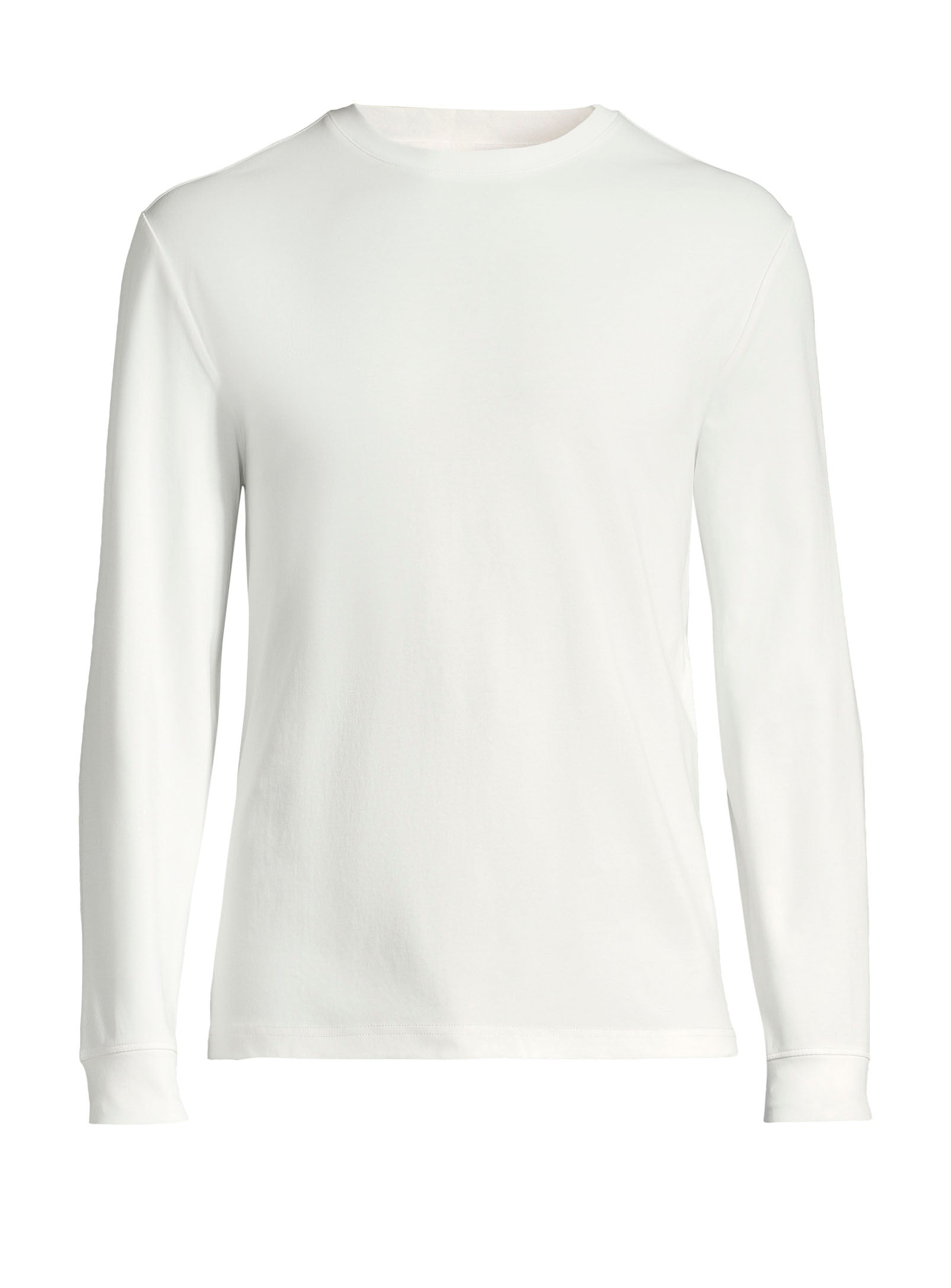 Solid Color Cotton T-Shirt - Ecru