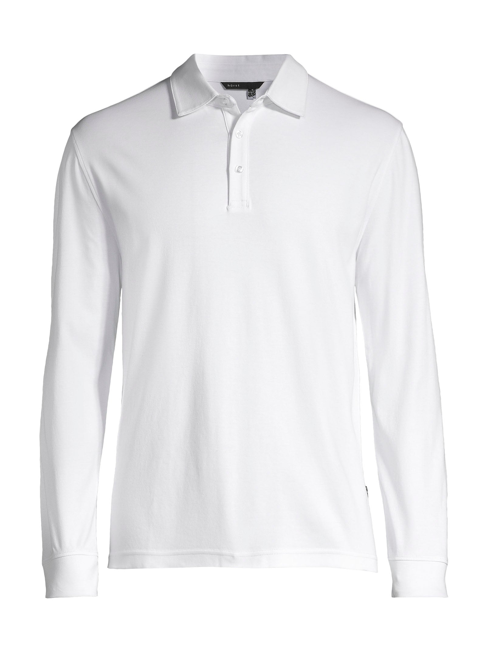 Solid Color Cotton Polo - White