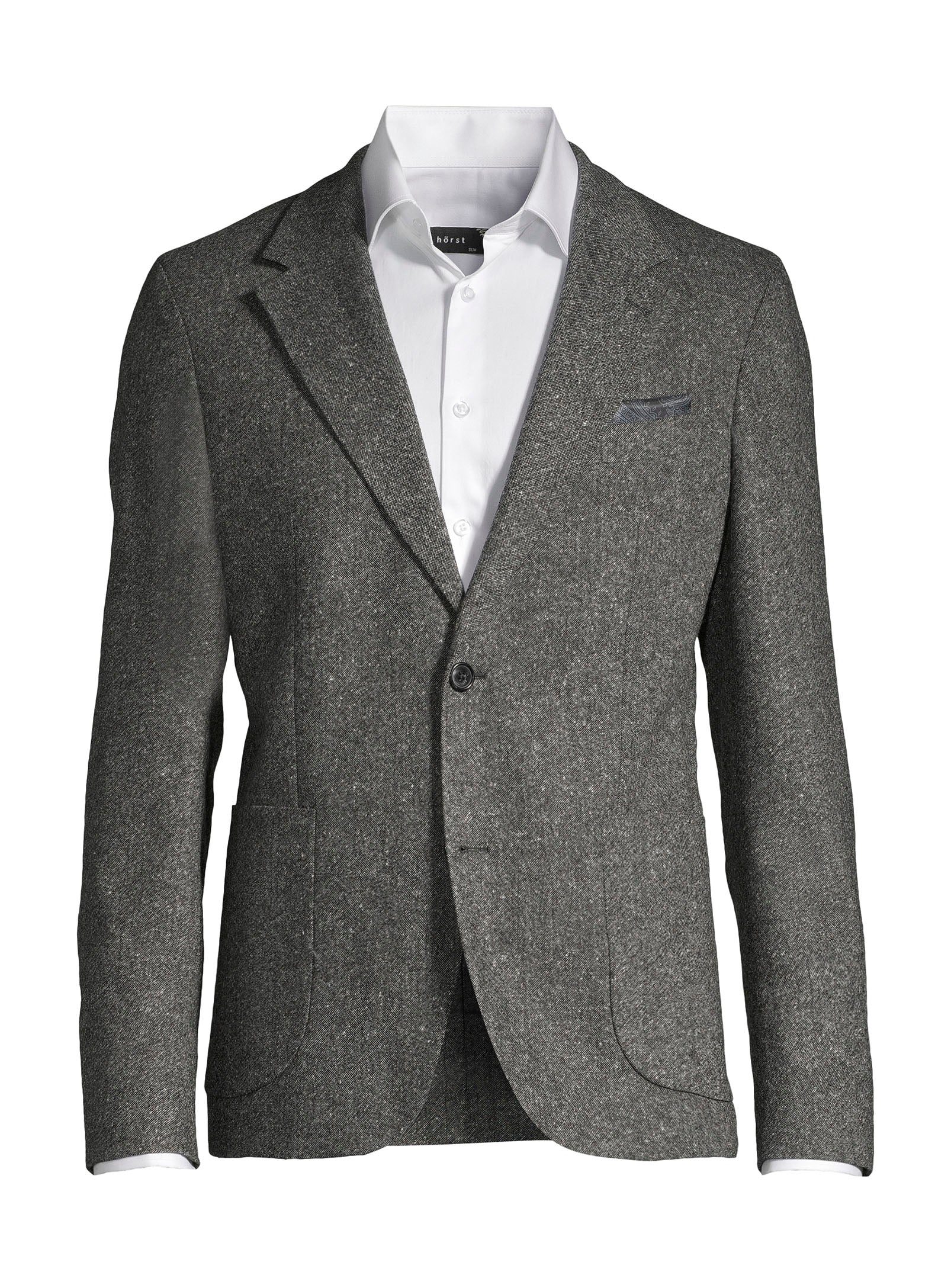 Contemporary Wool Blazer - Black