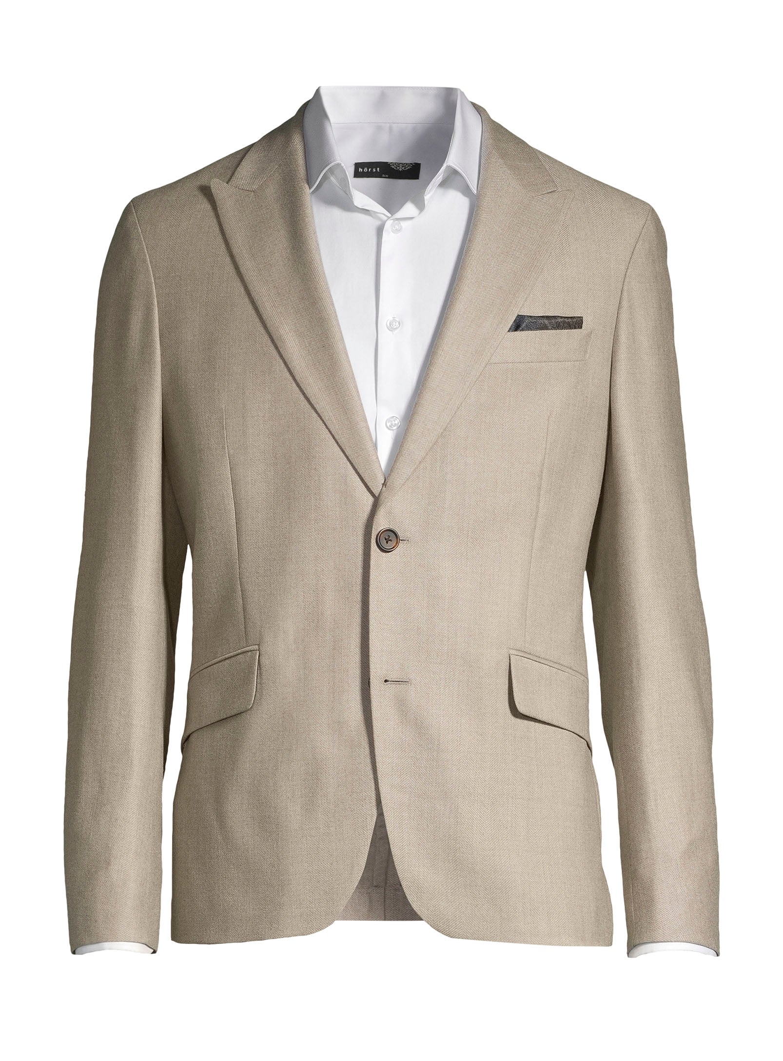 Contemporary Wool Blazer - Beige