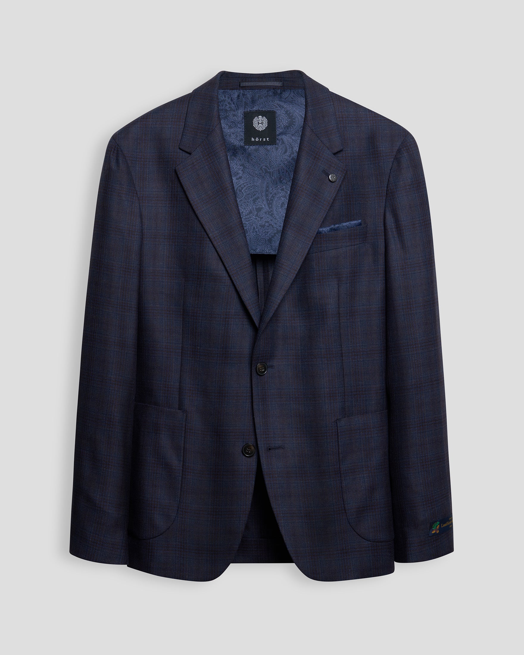 Contemporary Wool Blazer  – Navy
