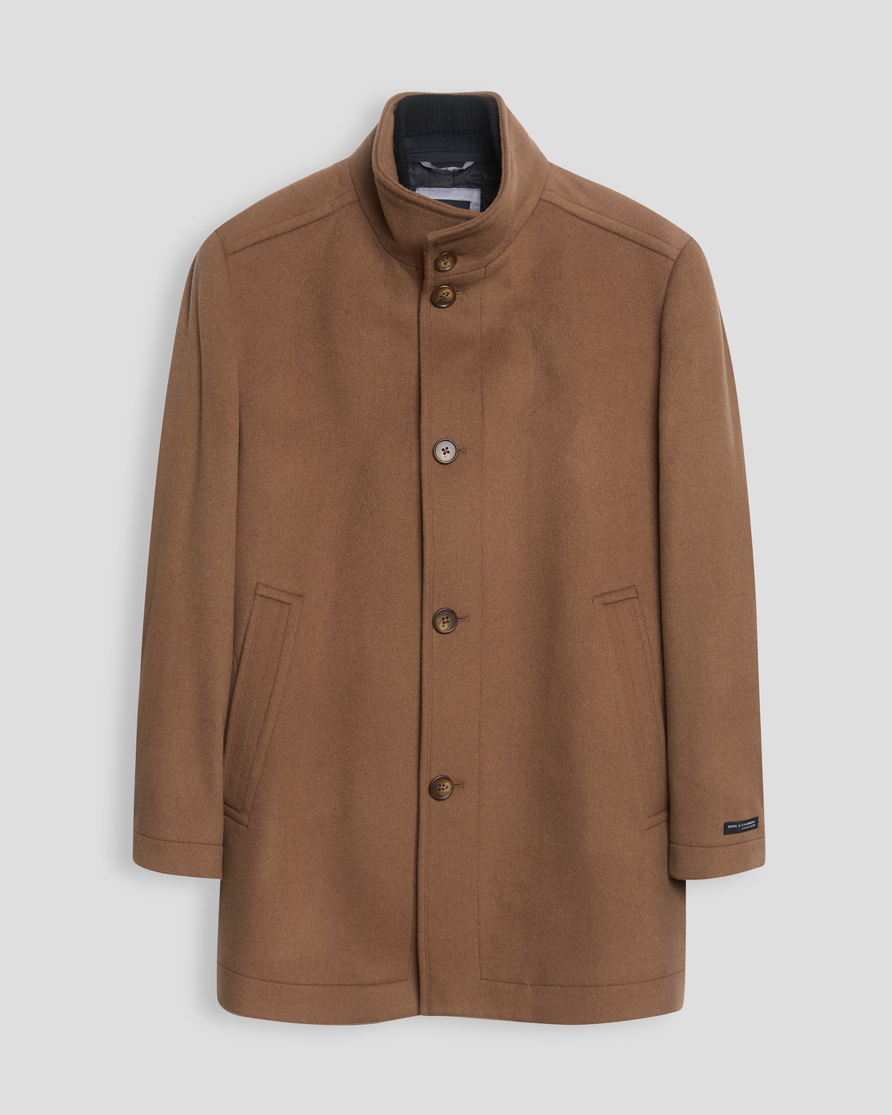 Manteau habillé en laine et cachemire – Camel