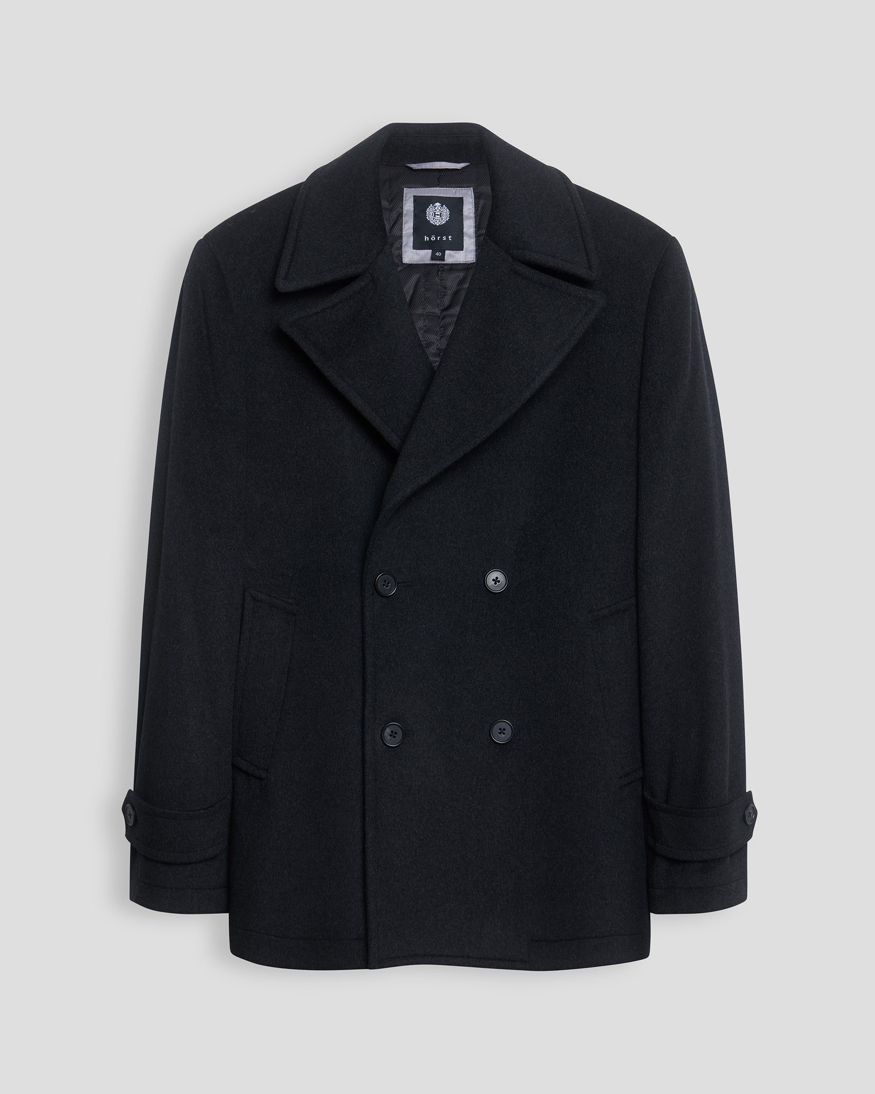 Dress Coat Peacoat – Charcoal