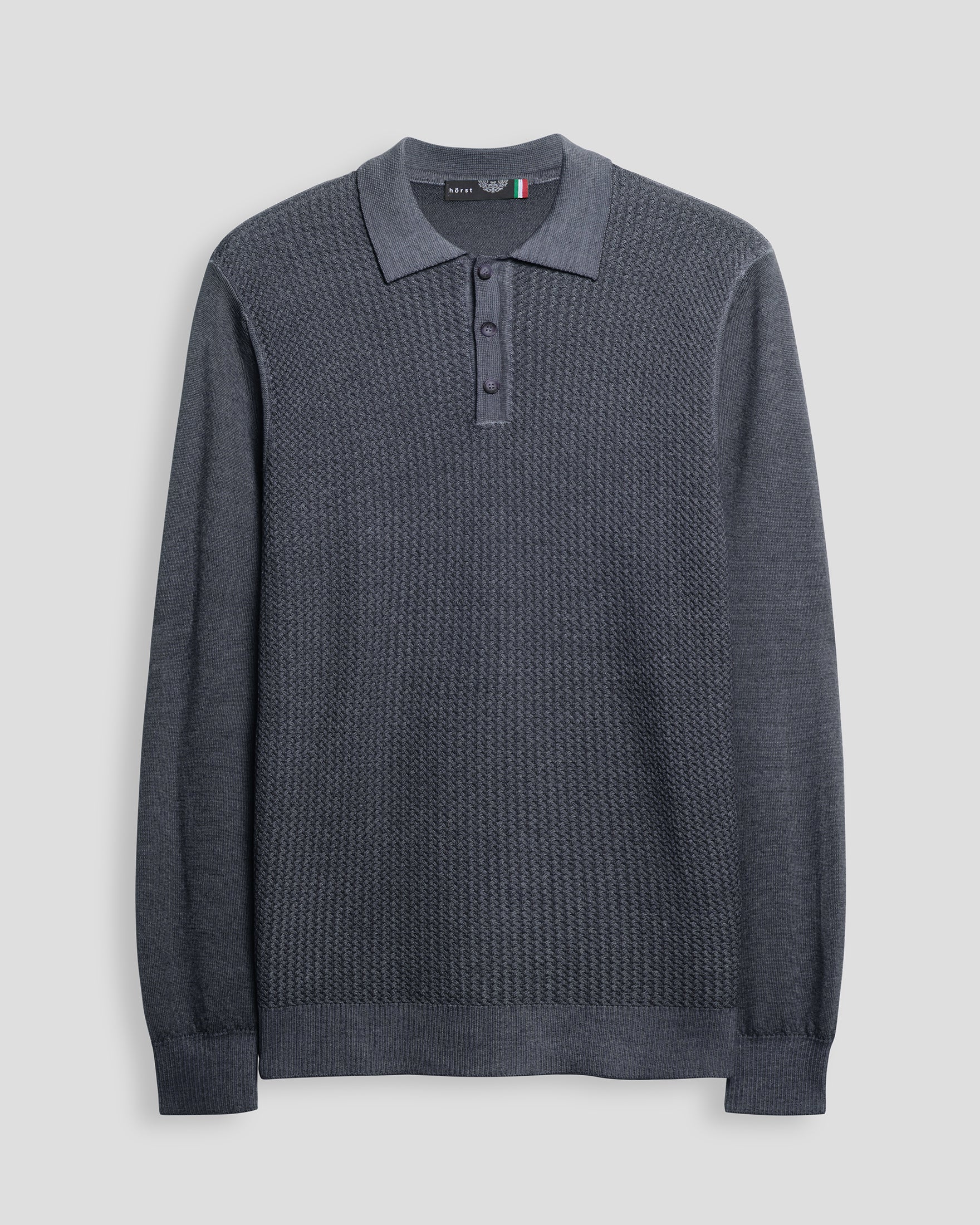 Polo 100% Laine mérinos – GRIS