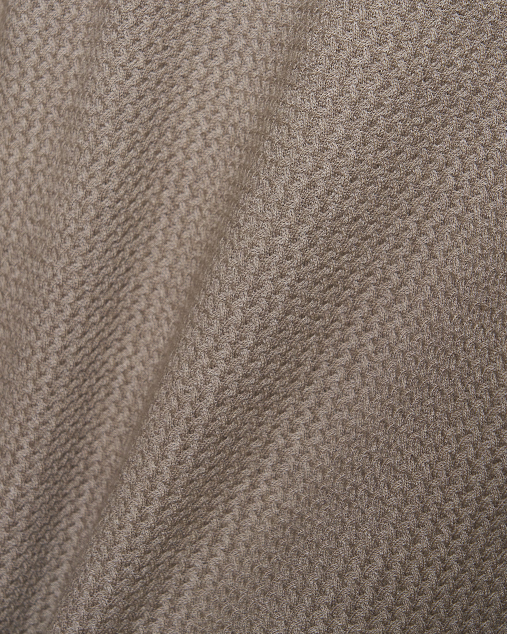 100% Merino Wool Polo – Taupe